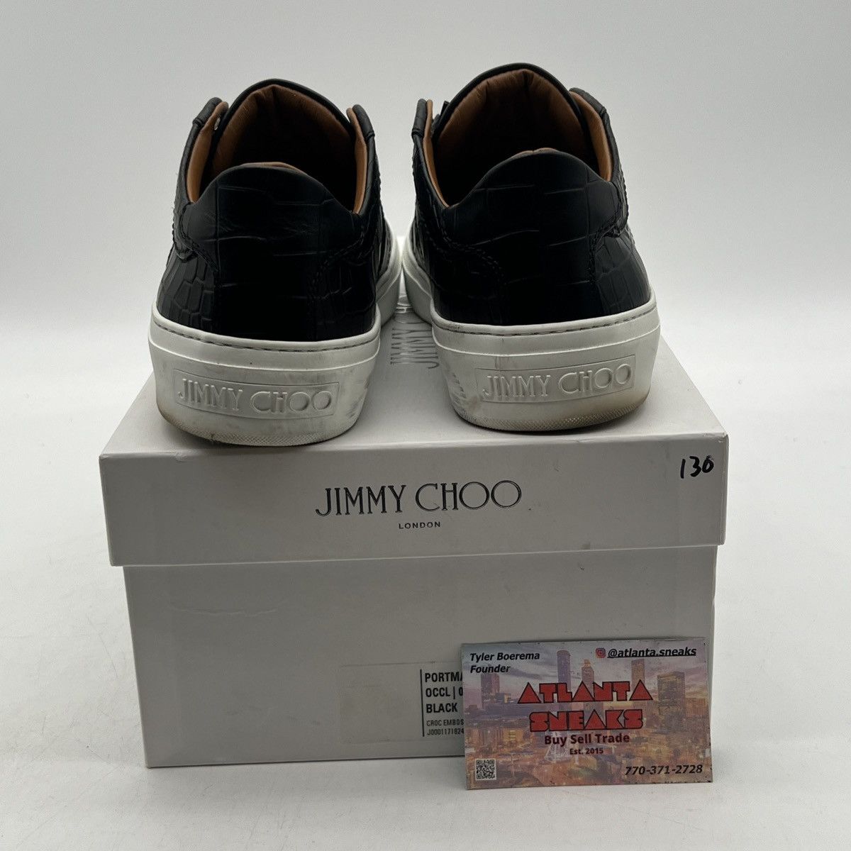 Jimmy Choo Jimmy Choo Men's Navy Blue Croc Belgravi Ltd Ed Size US 9 / EU 42 - 3 Thumbnail