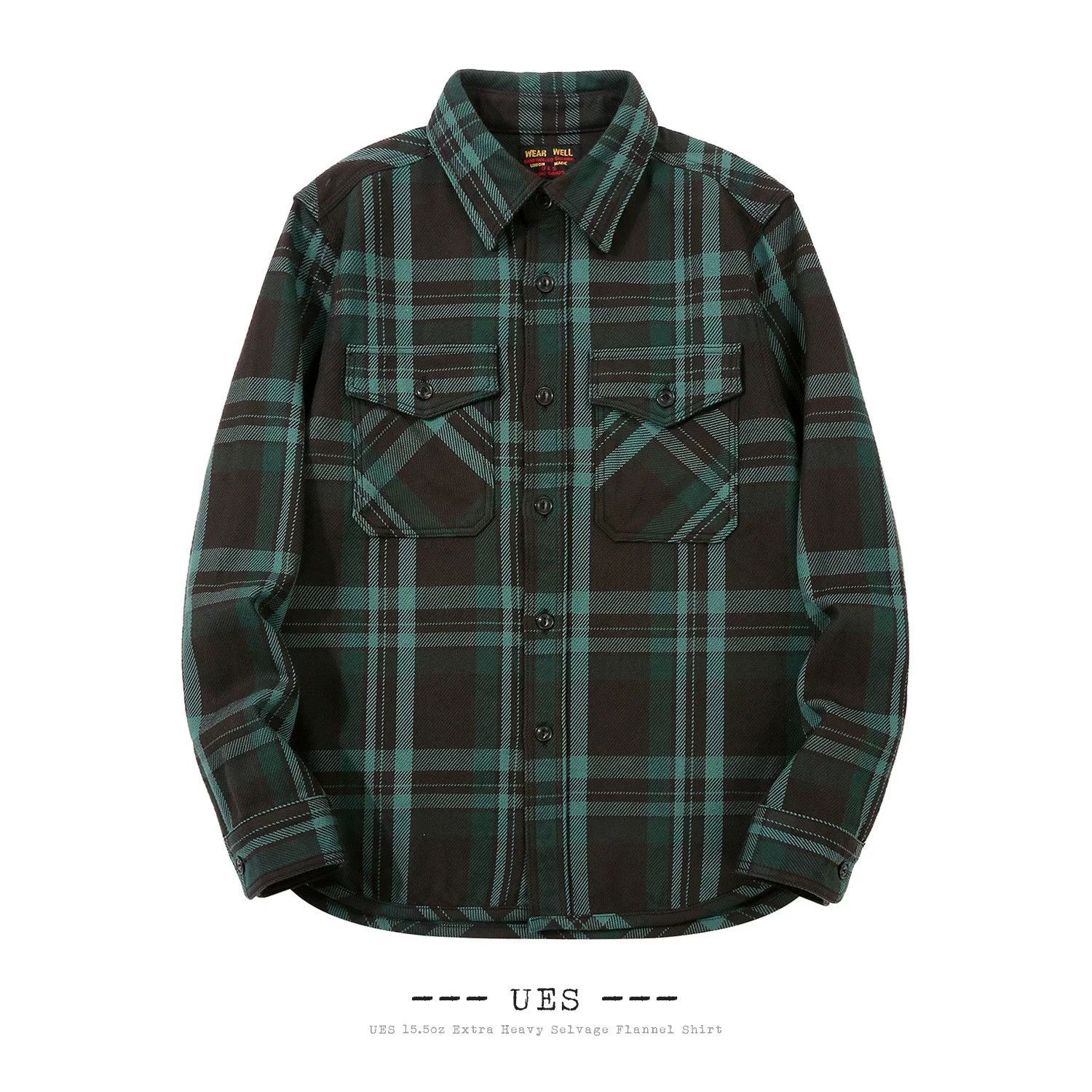 UES Japan UES 15.5oz Heavy Flannel Shirt Size US XXL / EU 58 / 5 - 1 Thumbnail