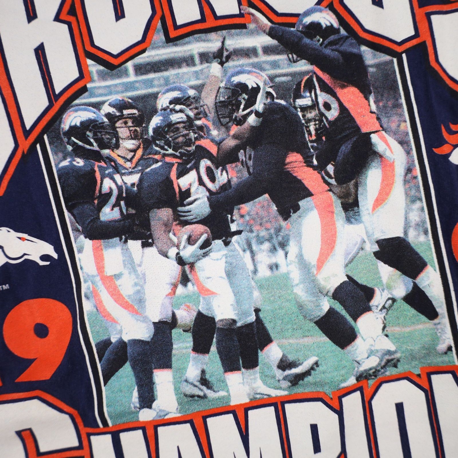 NFL × Vintage Vintage 1997 Denver Broncos Champions Graphic T Shirt Size US L / EU 52-54 / 3 - 5 Thumbnail