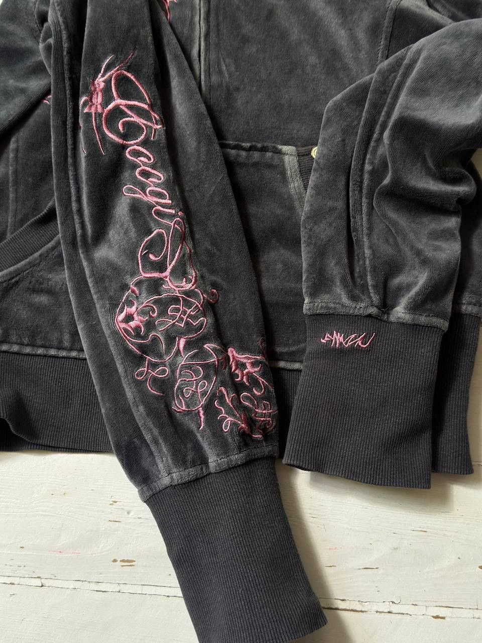 Coogi COOGI VINTAGE VELOUR SKINI BOXY FIT ZIP HOODIE Size XL / US 12-14 / IT 48-50 - 7 Thumbnail