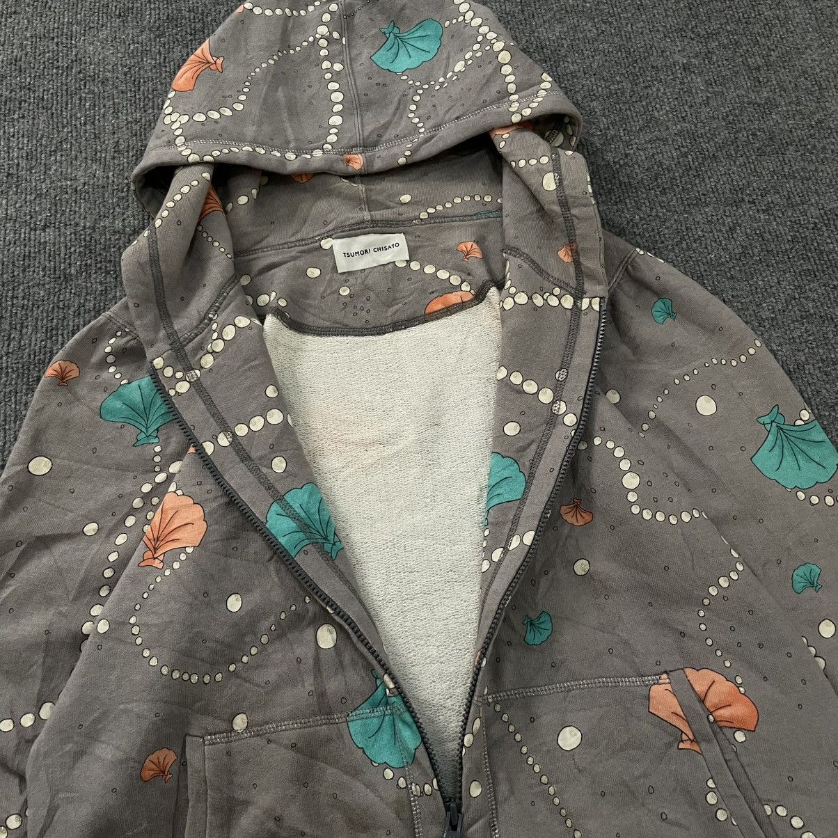 Issey Miyake Tsumori Chisato AOP Shell Print Zip Hoodie Size M / US 6-8 / IT 42-44 - 5 Thumbnail