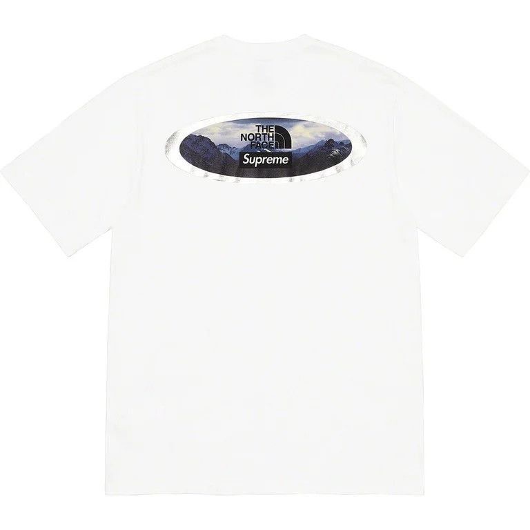 Supreme × The North Face Supreme x The North Face Mountains Tee 'White' Size US XL / EU 56 / 4 - 2 Thumbnail