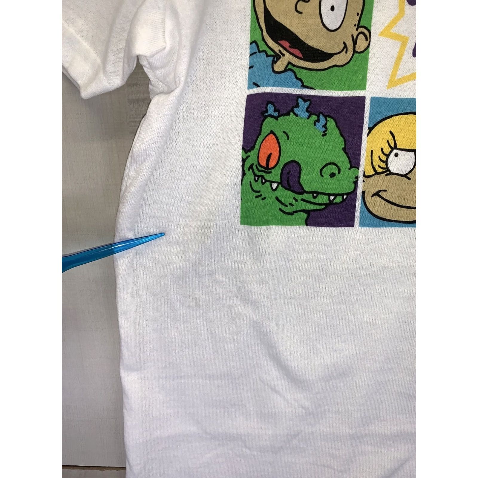 Nickelodeon Nickelodeon Rugrats Graphic T Shirt Unisex Adults M White Cotton Blend Crew Neck Short Sleeve NWD-11059 Size M / US 6-8 / IT 42-44 - 4 Thumbnail