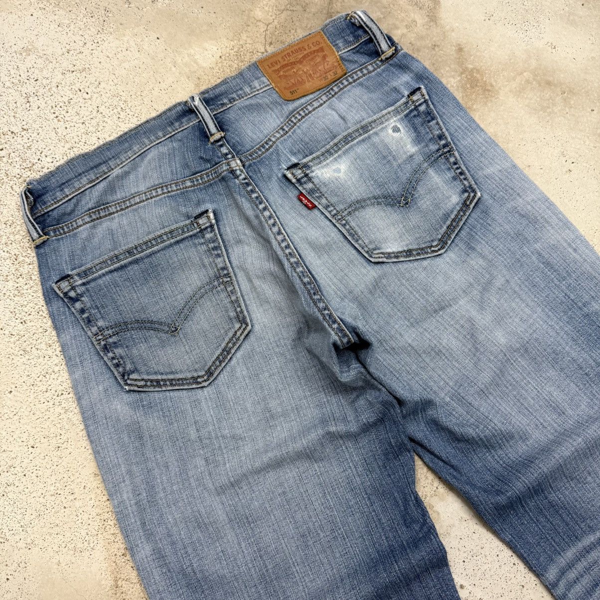 Levi's Levis 511 Y2K Lightwash Distressed Stretch Denim Pants Size US 30 / EU 46 - 10 Thumbnail