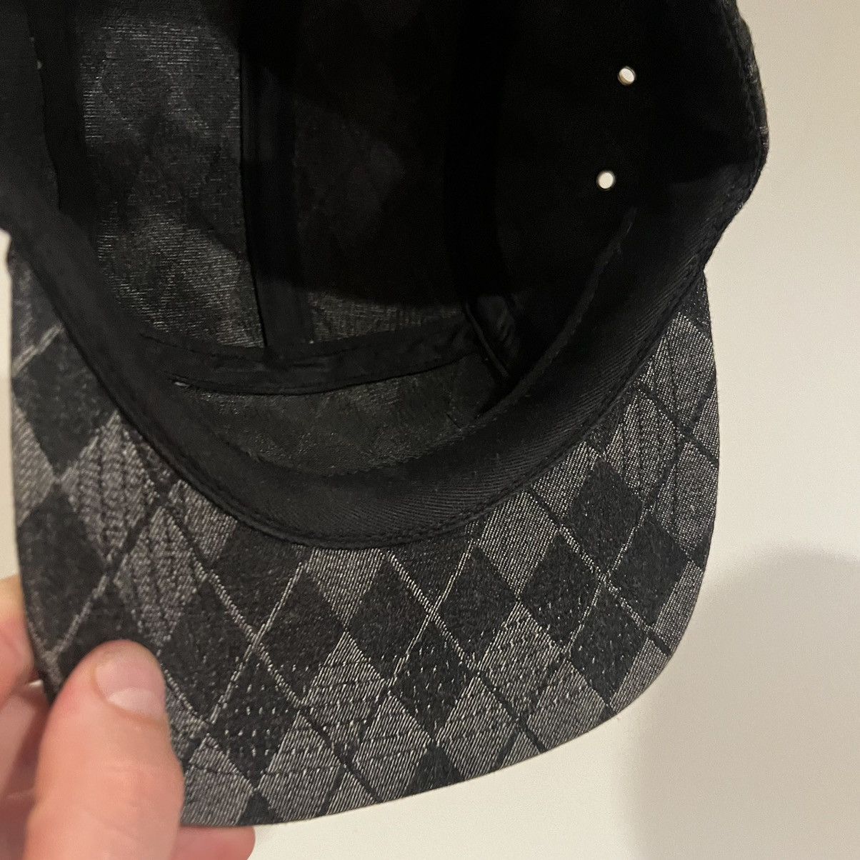 Supreme Supreme Denim Argyle Camp Cap Size ONE SIZE - 15 Thumbnail