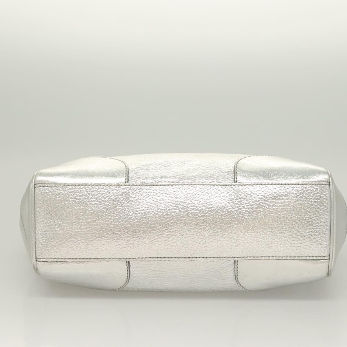 Celine CELINE Tote Bag Leather Silver Size ONE SIZE - 9 Thumbnail