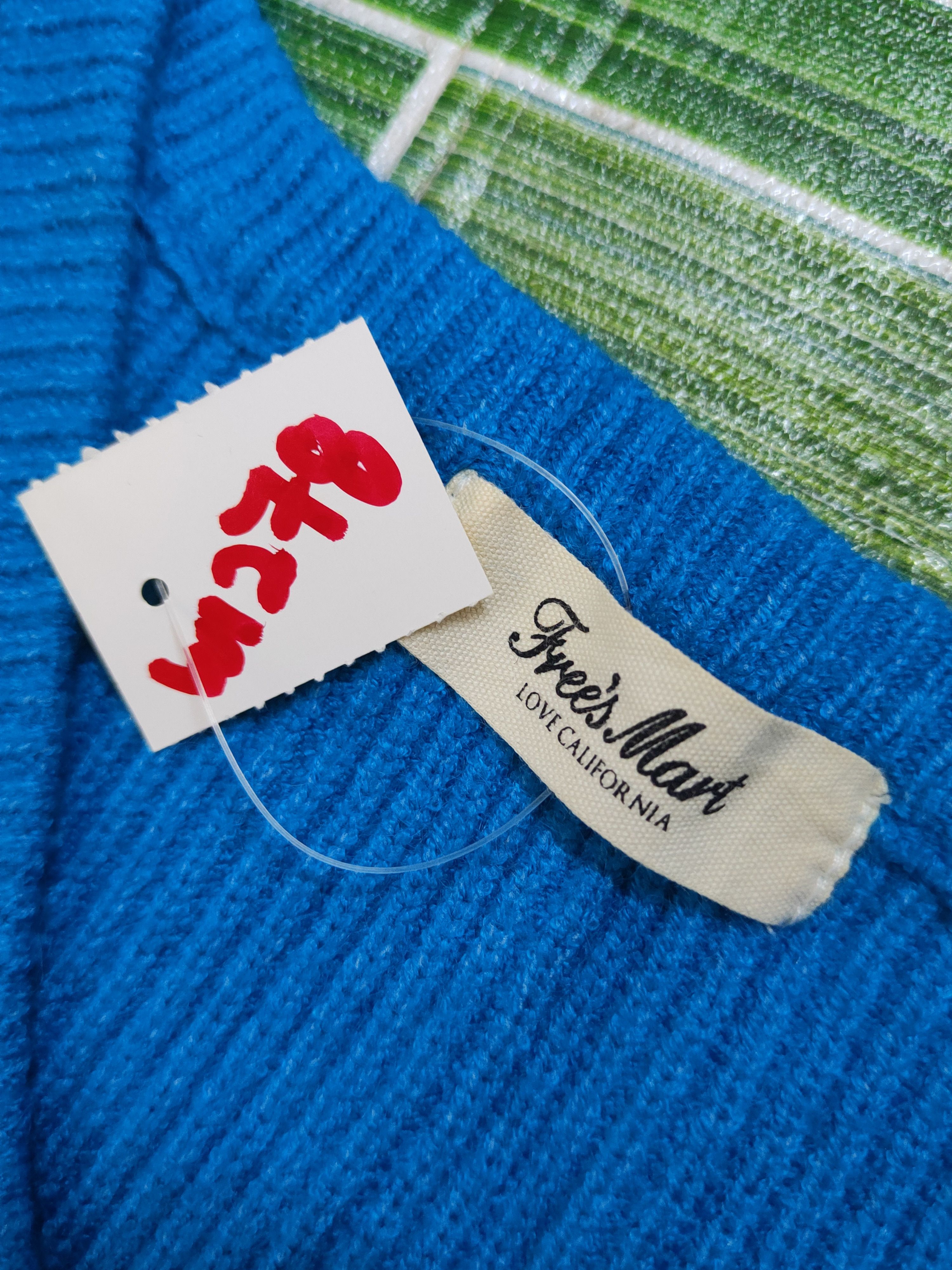 Homespun Knitwear Free's Mart Blue Knitwear Sweatshirts #W1278 Size M / US 6-8 / IT 42-44 - 11 Thumbnail