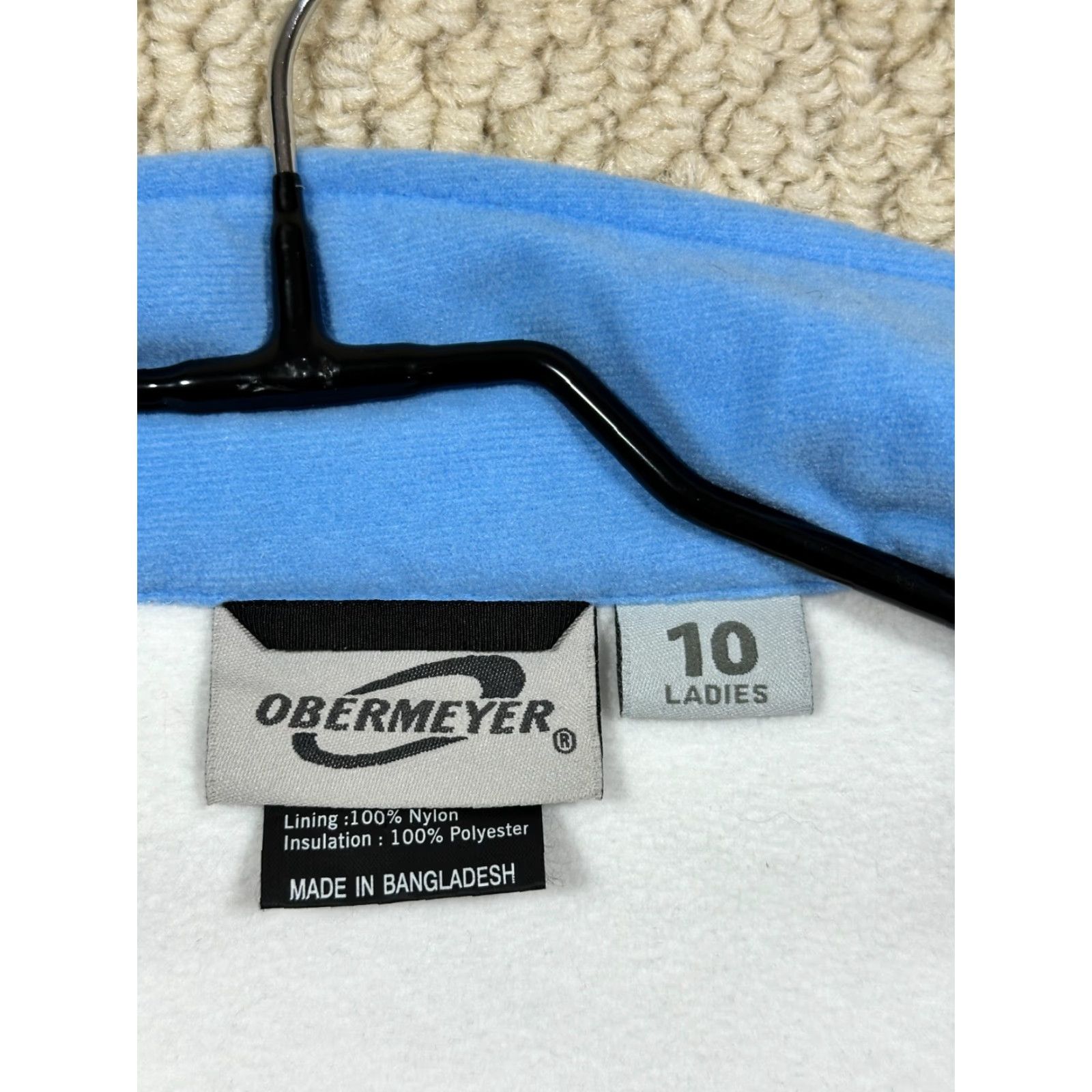 Obermeyer Obermeyer Jacket Womens Size 10 Blue Hybrid Quilted Soft Shell Full Zip Jacket Size L / US 10 / IT 46 - 4 Thumbnail