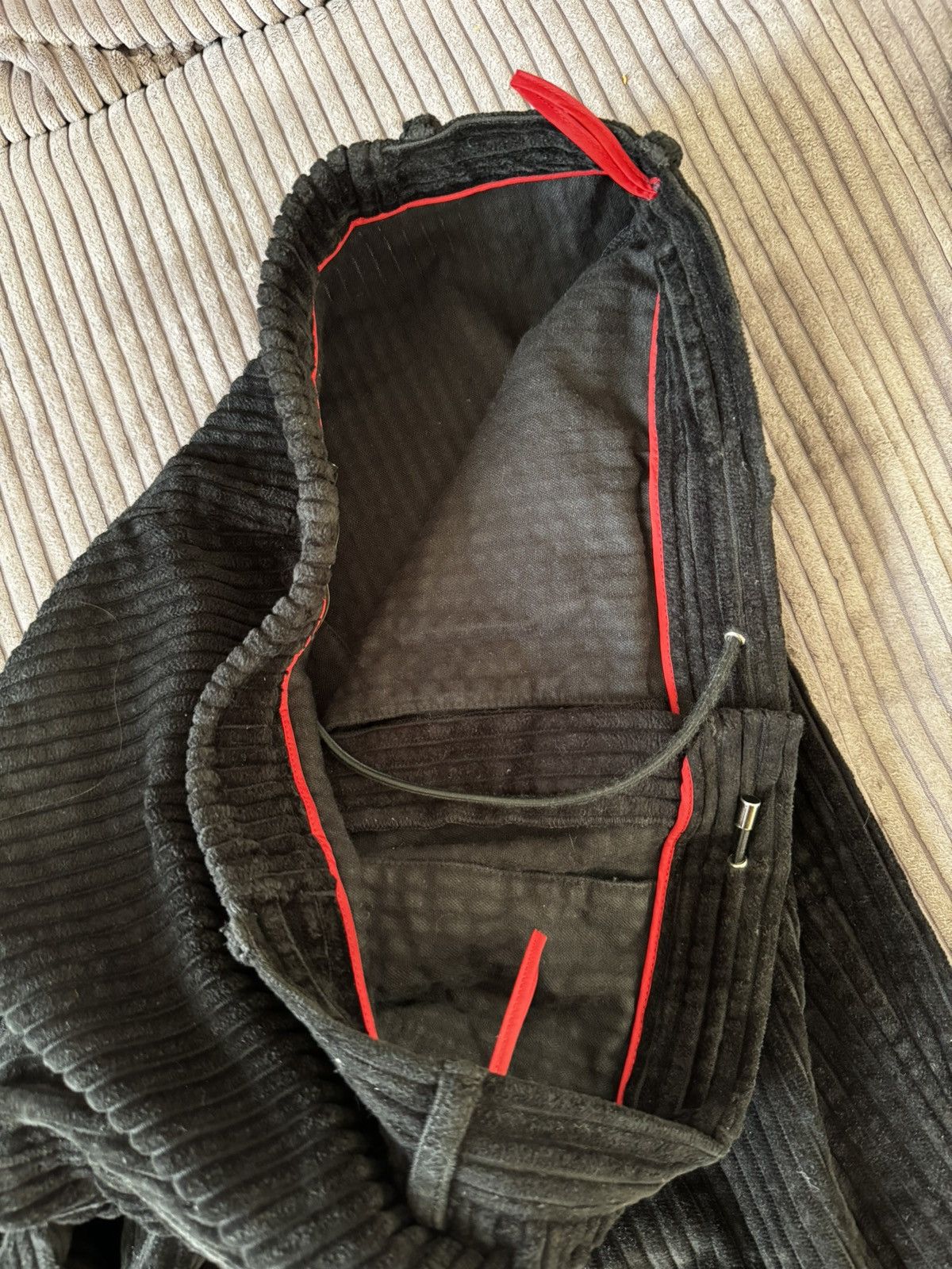 Prada Prada Red Tab Corduroy Nylon Casual Pants 50 Designer Hype Size US 32 / EU 48 - 10 Thumbnail