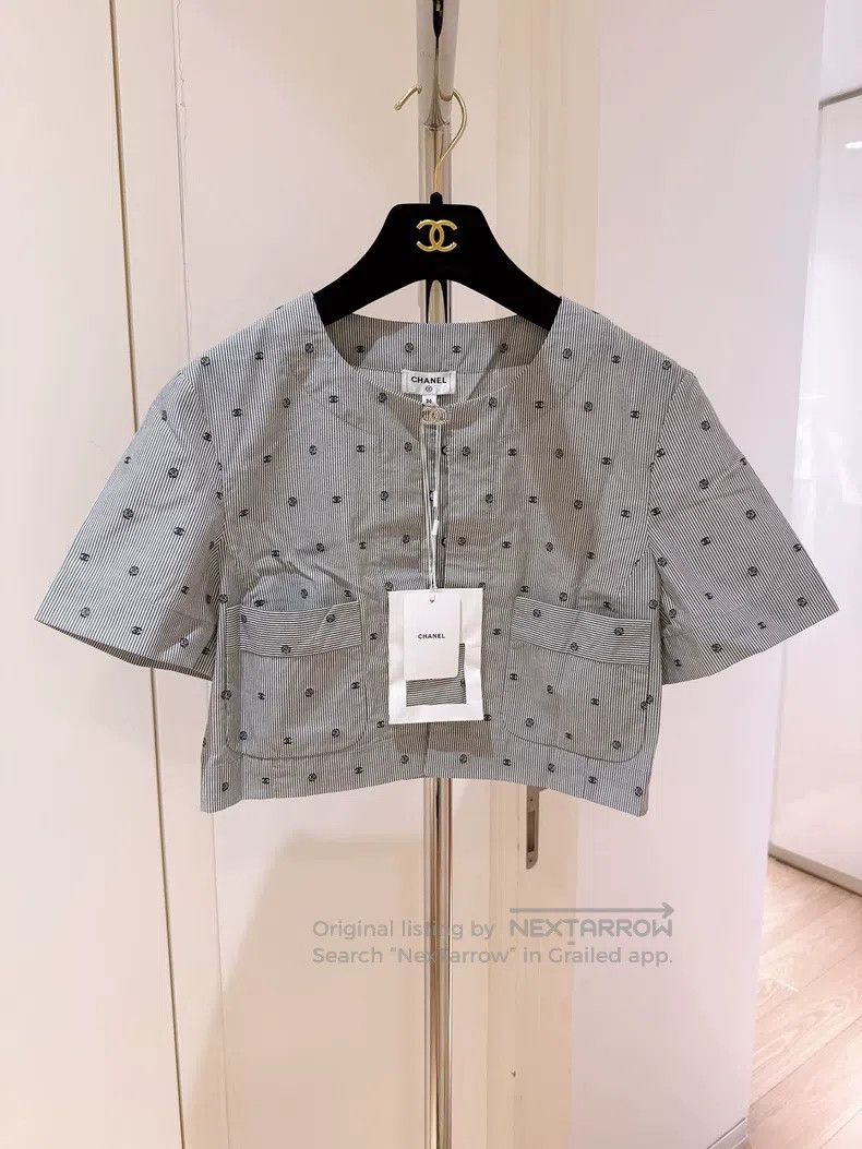 Chanel Chanel 24P Spring and Summer Preview Embroidered Logo Diam Size XS / US 0-2 / IT 36-38 - 1 Thumbnail