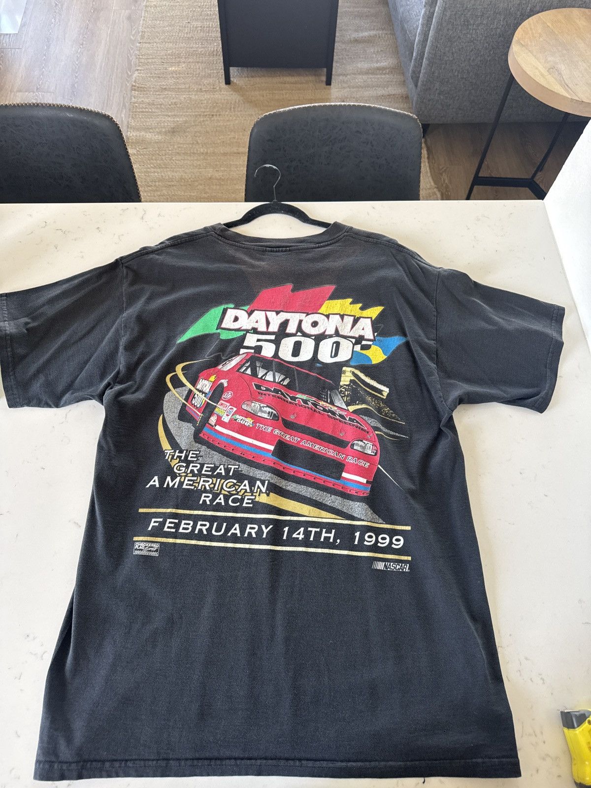 Vintage 1999 nascar Daytona 500 t shirt Size US XL / EU 56 / 4 - 1 Thumbnail