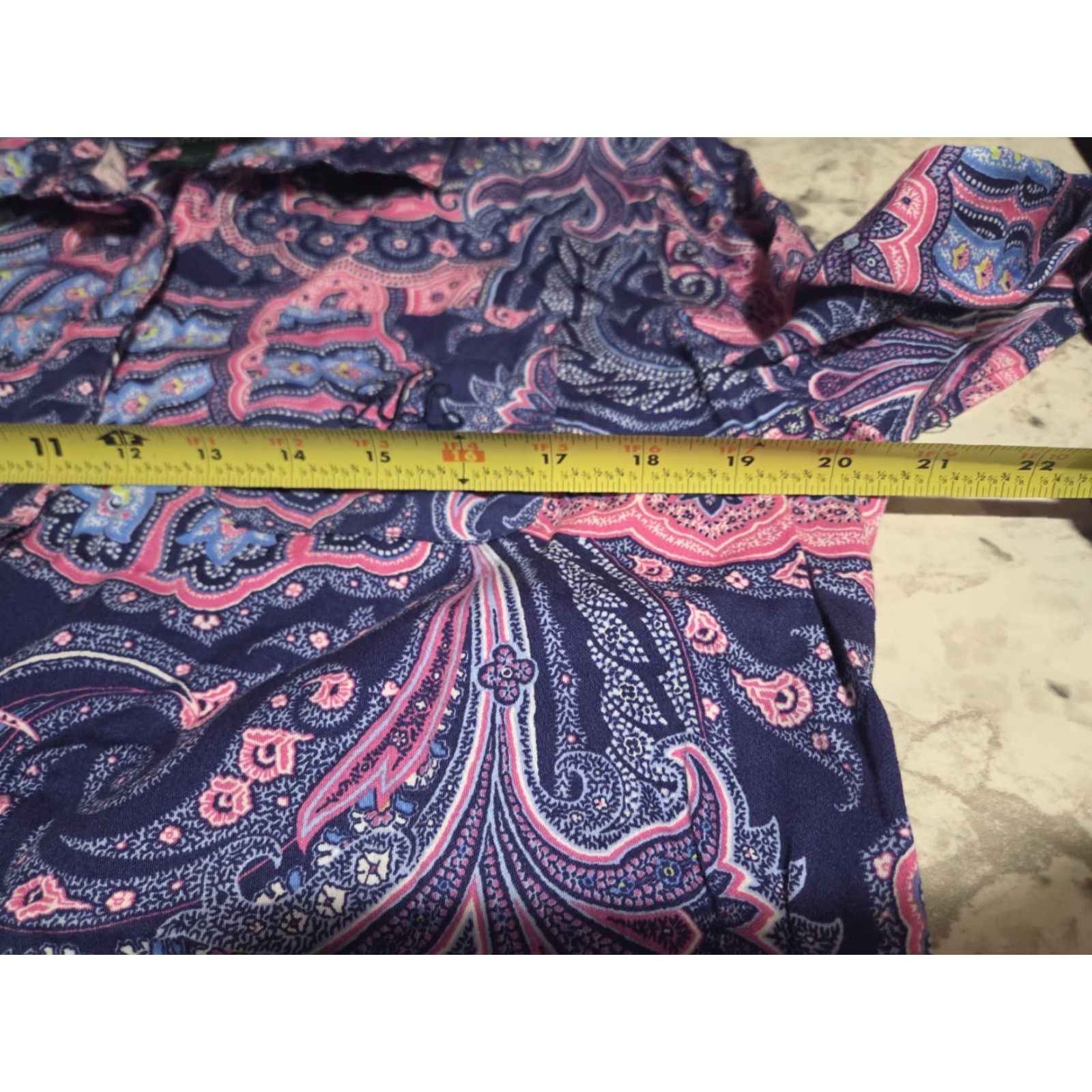 Ralph Lauren Lauren Ralph Lauren Women’s Paisley Nightgown Sleep Shirt L Multicolor Long Sleeve Button Collared 100% Cotton Sleepshirt Size L / US 10 / IT 46 - 5 Thumbnail