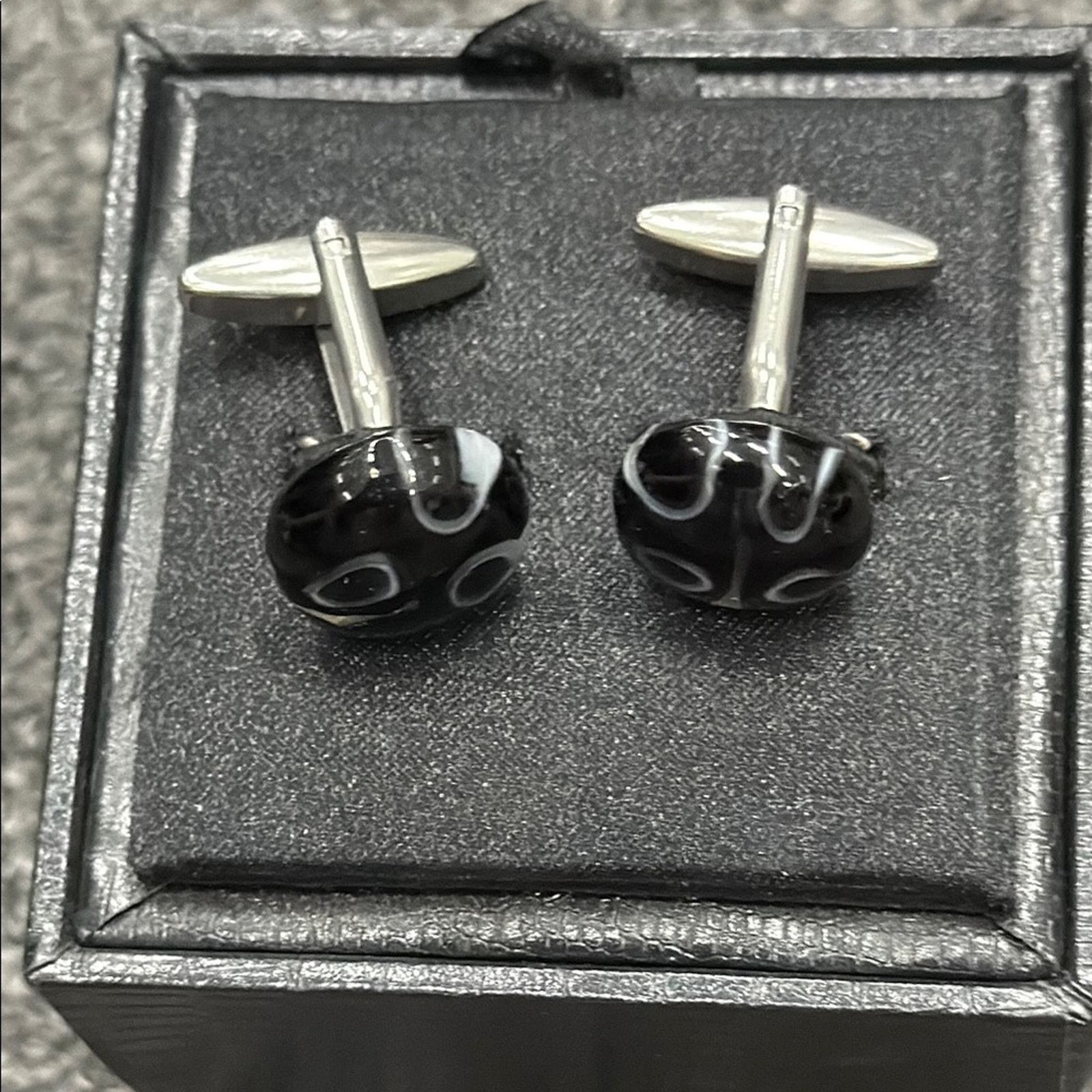 Other NWT Black and Silver Cufflinks Size ONE SIZE - 4 Thumbnail
