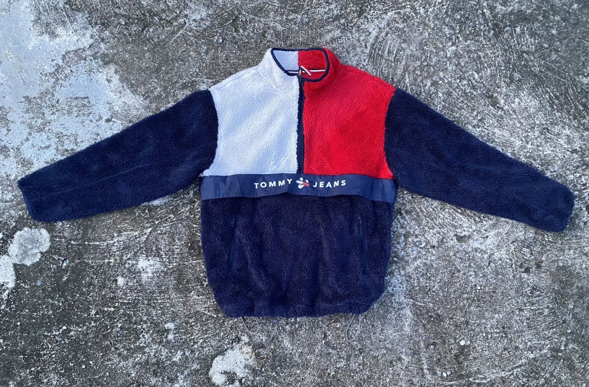 Tommy Hilfiger Tommy Hilfiger Anorak Halfzip Deep Pile Fleece Size US XL / EU 56 / 4 - 1 Thumbnail