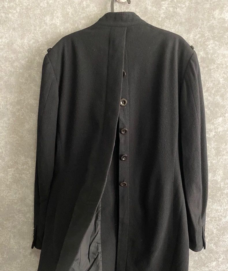 Yohji Yamamoto Yohji Yamamoto 07aw Black Wool Jacket with Standing Collar Size US M / EU 48-50 / 2 - 6 Thumbnail