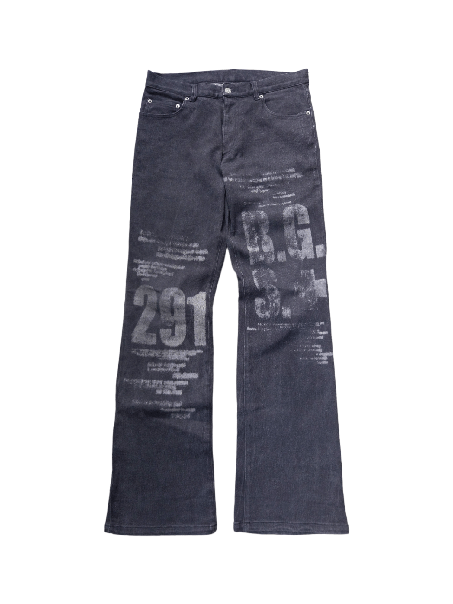 image of If Six Was Nine x Seditionaries Vintage Bernings Sho Flared Denim in Black, Men's (Size 32)