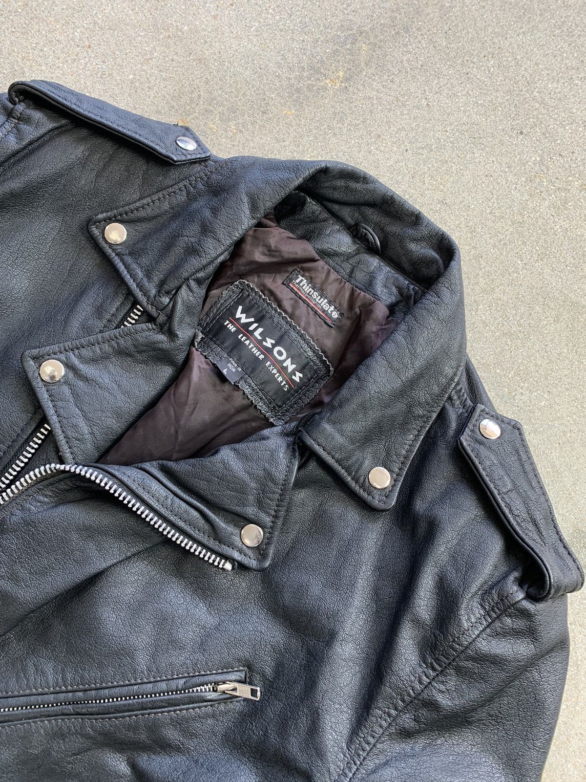 Vintage × Wilsons Leather VTG WILSONS LEATHER JACKET Size US L / EU 52-54 / 3 - 3 Thumbnail