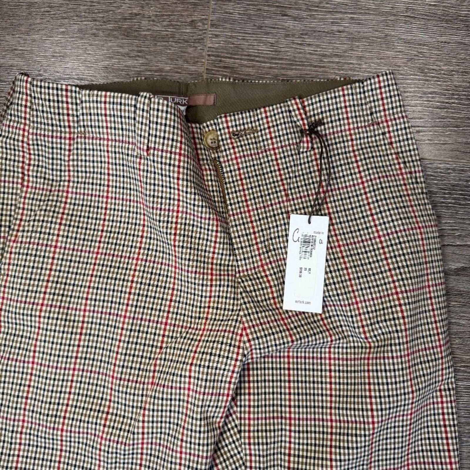 Mr Turk Mr Turk Men Plaid Trousers Size 29 New With Tags Retail 298 Size US 29 - 3 Thumbnail