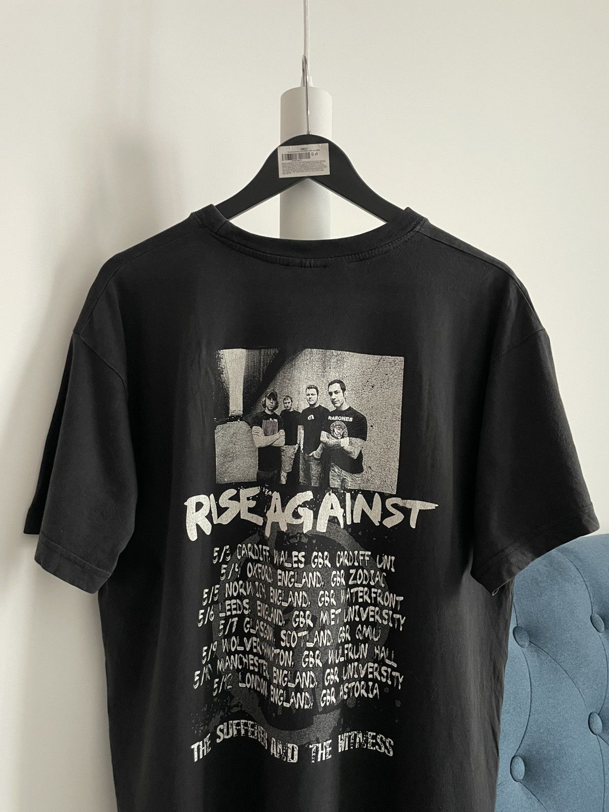 Band Tees Vintage Rise Against 2006 The Sufferer & The Witness T-Shirt Size US M / EU 48-50 / 2 - 3 Thumbnail
