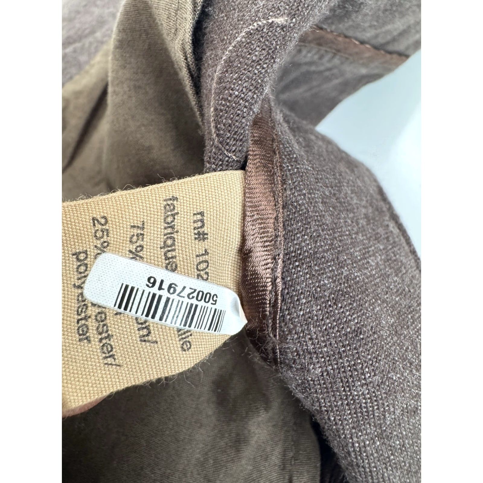 John Varvatos John Varvatos Blazer Jacket - Jacket - Men - Size 42 - Brown - Cotton Blend - Unstructured - EXCELLENT Size 42R - 8 Thumbnail