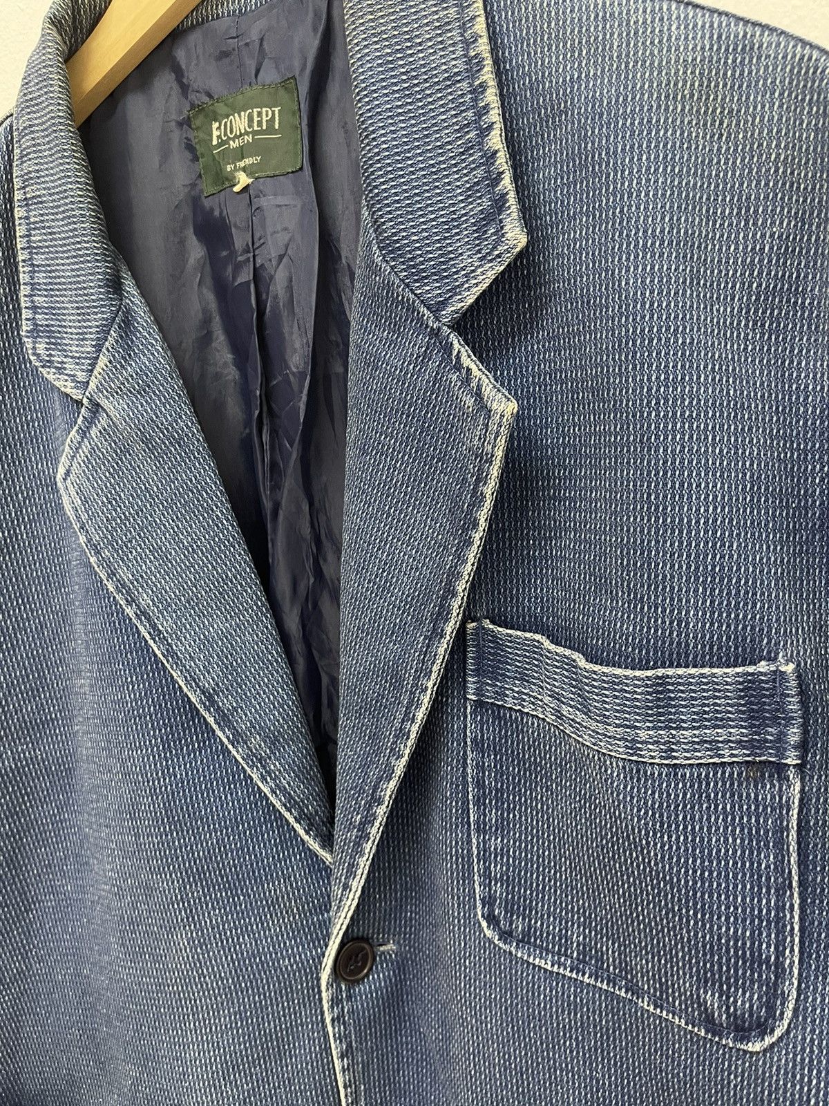 Indigo VINTAGE TRADITIONAL JAPAN INDIGO DYED JACKET Size US L / EU 52-54 / 3 - 3 Thumbnail