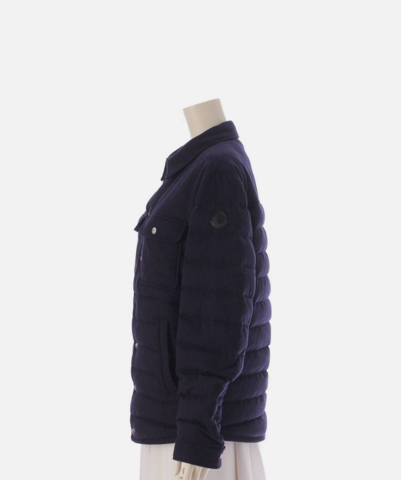 Moncler MIRMANDIX Cashmere Wool Down Jacket Outerwear Navy Size US S / EU 44-46 / 1 - 3 Thumbnail