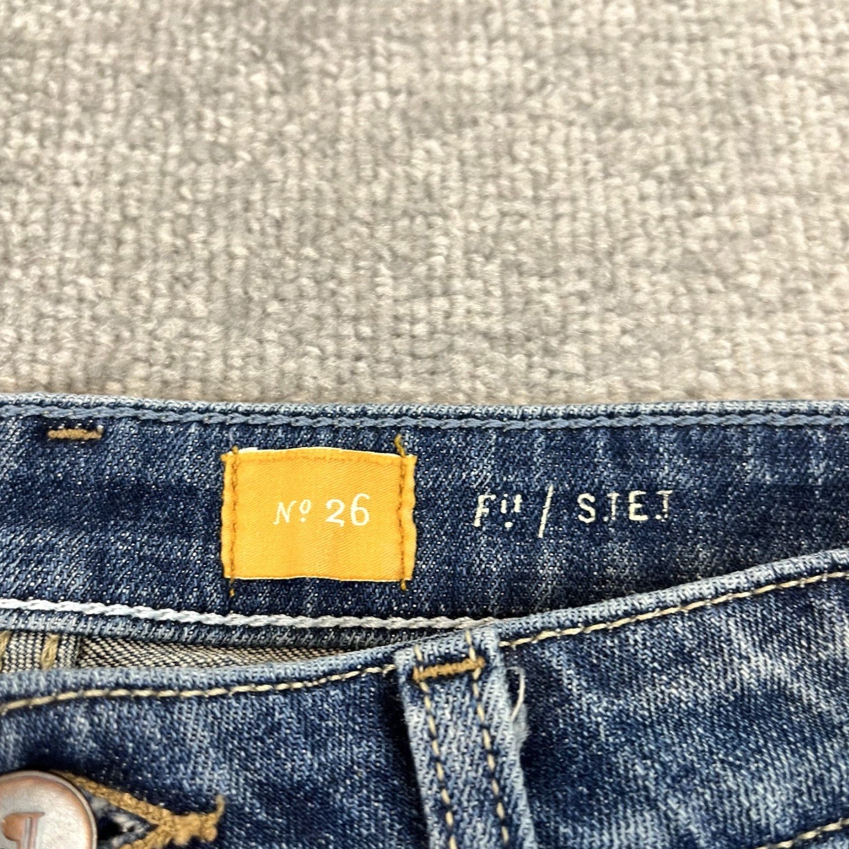 Vintage Pilcro & The Letterpress Shorts Womens Size 26 Denim 30x6.5 STET Fit Jean Blue Regular Mid Rise Button Zipper 5-Pocket Size 26" / US 2 / IT 38 - 3 Thumbnail