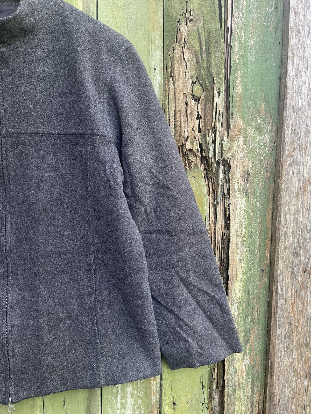 Designer × Japanese Brand Lautréamont Men Charcoal Wool Zip Jacket Size US M / EU 48-50 / 2 - 4 Thumbnail