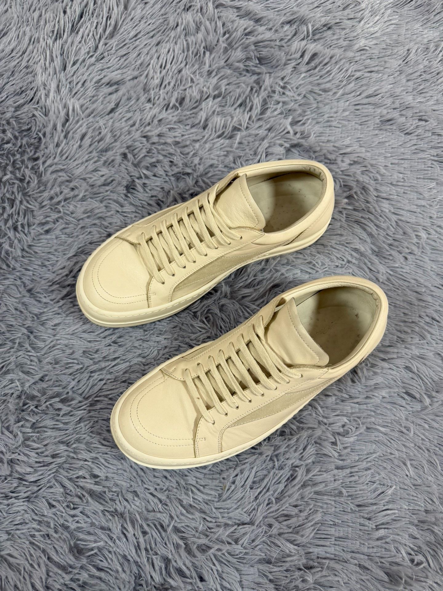 Rick Owens Rick Owens White Lowtop Sneakers 43 Men Size US 10 / EU 43 - 1 Thumbnail