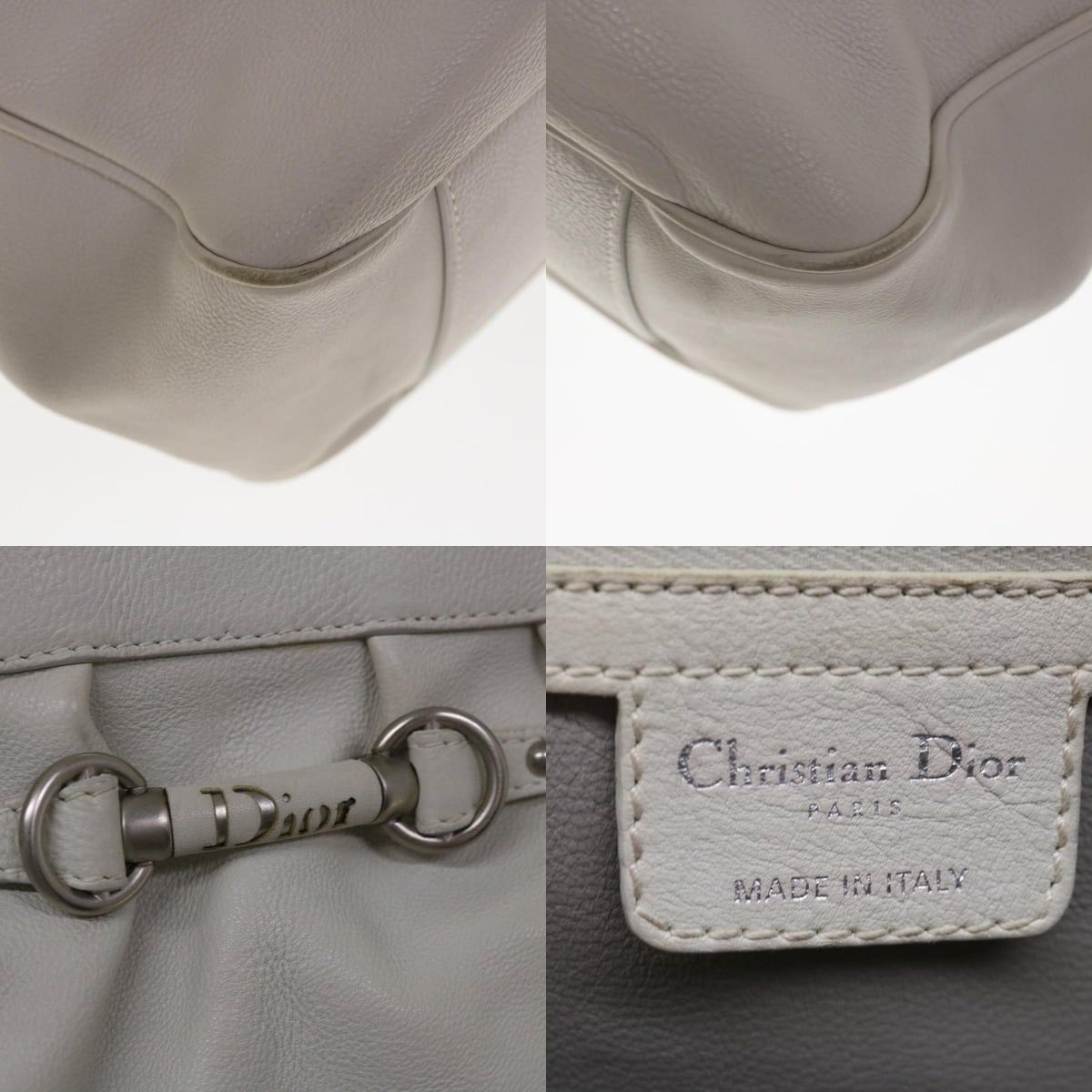 Dior DIOR Tote Bag Leather White Size ONE SIZE - 10 Thumbnail