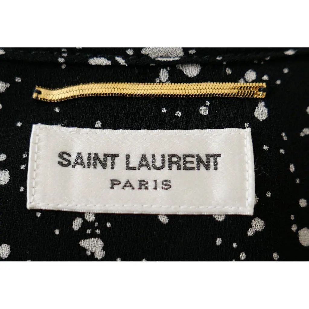Saint Laurent Paris Saint Laurent Pre-Fall 2015 Star Print Lace Collar Blouse Size XS / US 0-2 / IT 36-38 - 6 Thumbnail