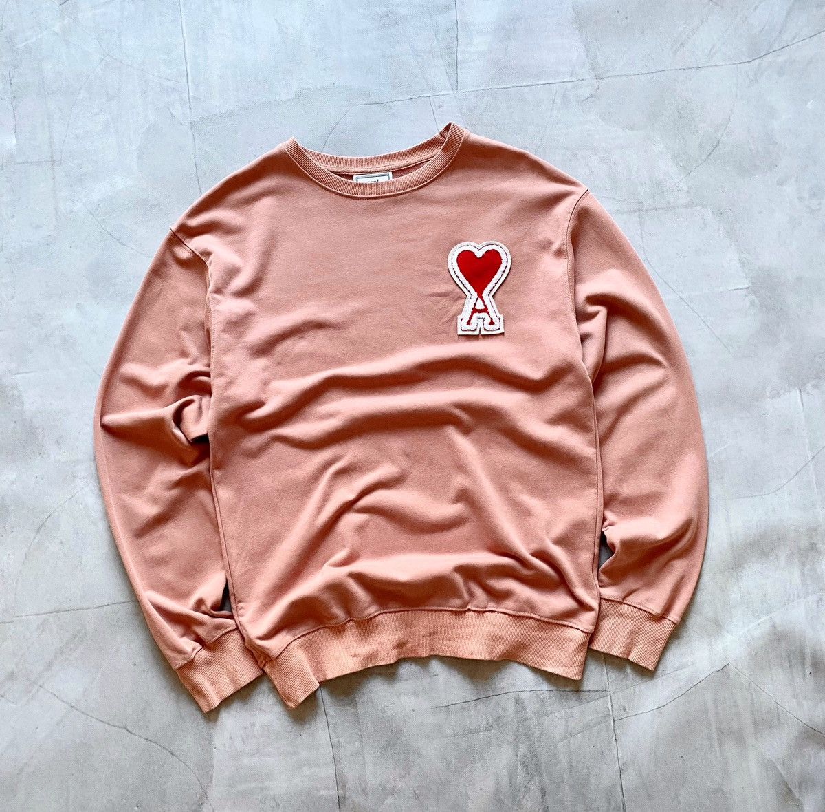 AMI AMI Alexandre Mattiussi Big Heart Logo Sweatshirt Crewneck Size US XL / EU 56 / 4 - 1 Thumbnail