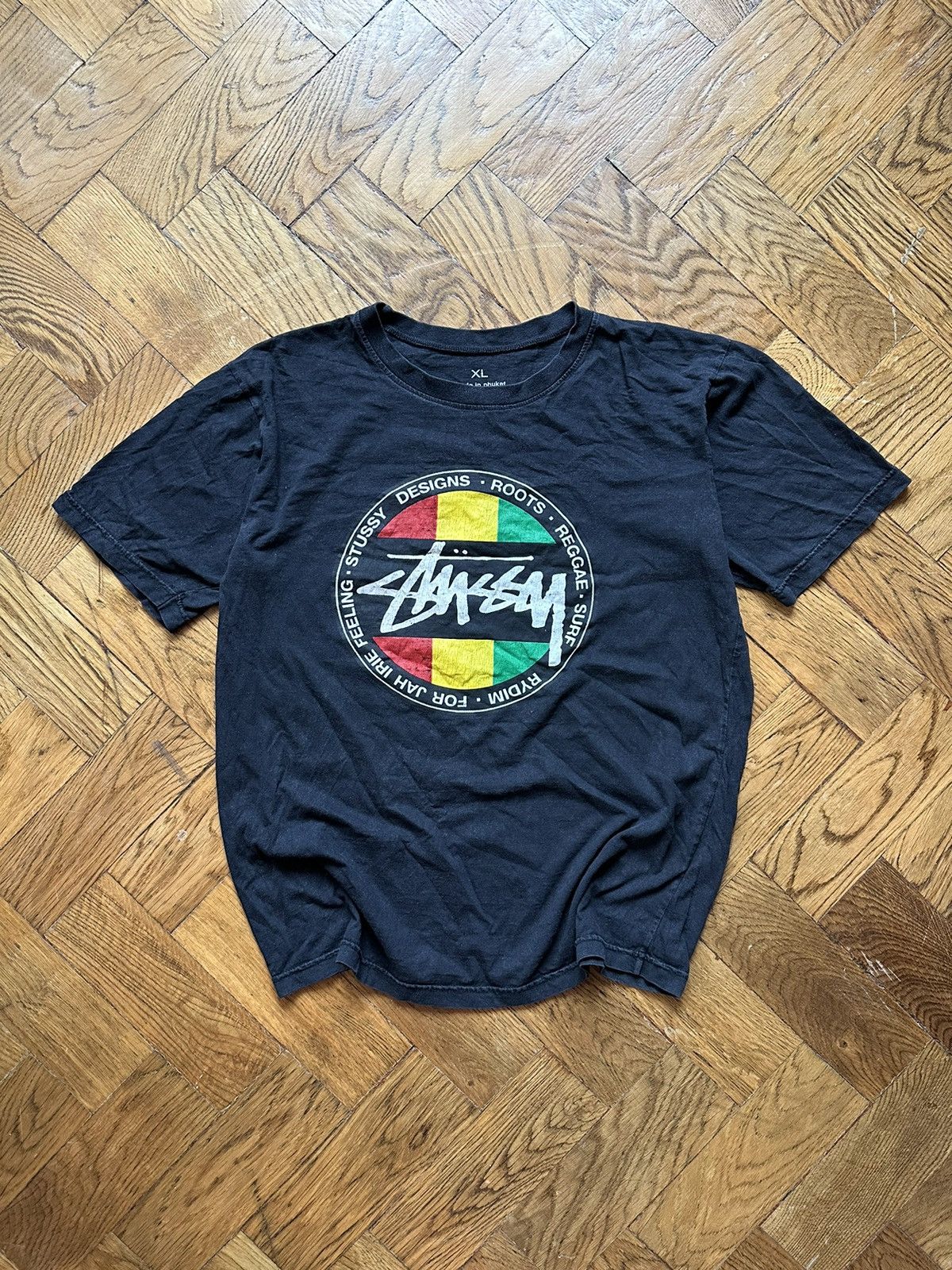 Vintage Vintage Stussy Logo Bootleg Tee | Grailed