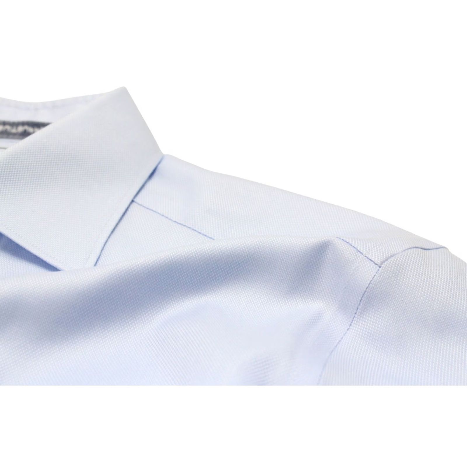 Suitsupply Suitsupply Slim Fit Formal Shirt Men's 39 / 15 1/2 Button Up Spread Blue Patterned Dress Shirt Button-Up Long Sleeve Cuffs Size 40R - 6 Thumbnail