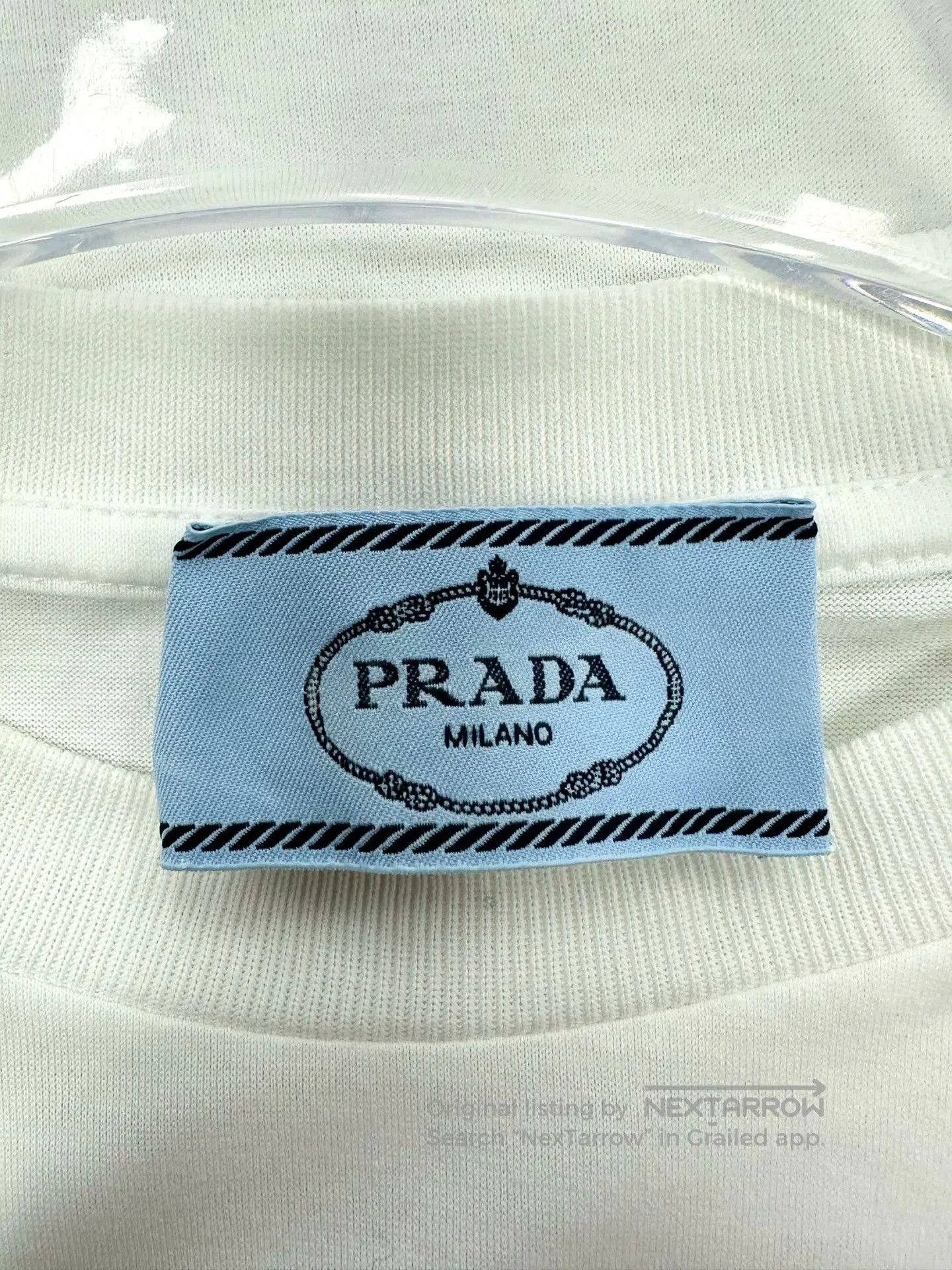 Prada Prada Striped Color-Block Letter Logo Long Sleeve T-Shirt| Size US XS / EU 42 / 0 - 3 Thumbnail
