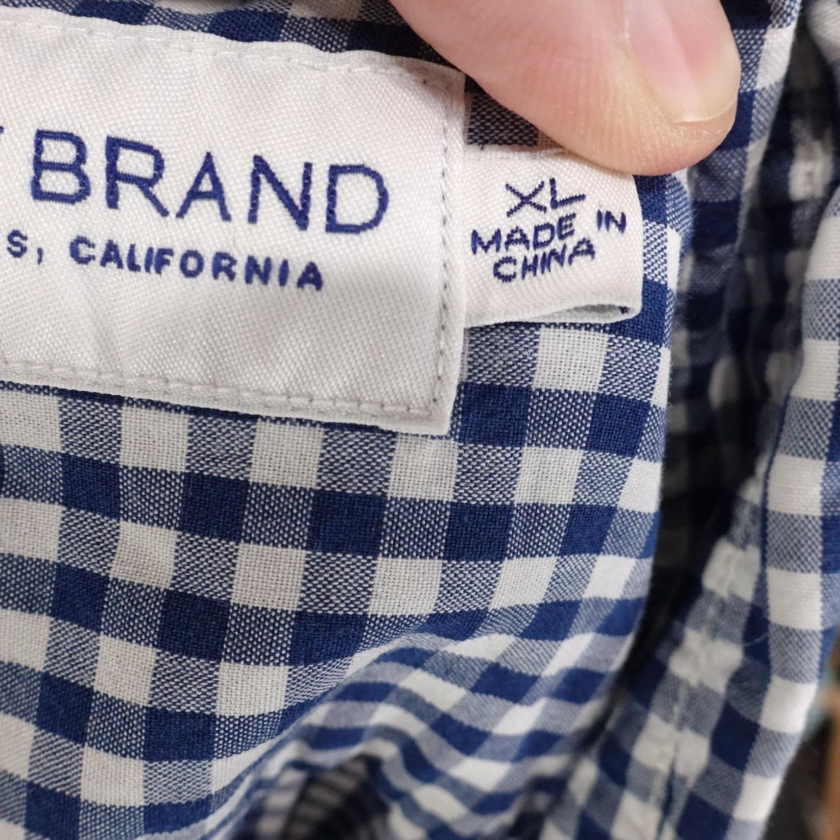 Lucky Brand VINTAGE Lucky Brand Shirt Men XL Cotton Gingham Plaid Button-Down Long Sleeve Casual Classic Size US XL / EU 56 / 4 - 7 Thumbnail