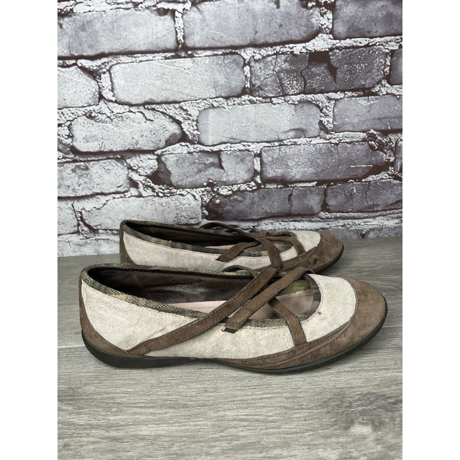 Patagonia Patagonia Beige Suede Brown Maryjane Strap Comfort Shoes Wom Size US 8 / IT 38 - 21 Thumbnail