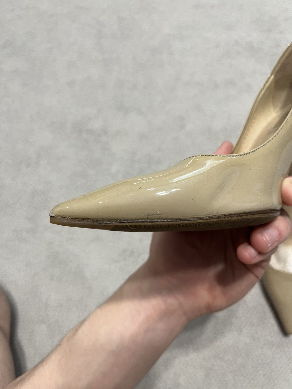 Valentino Valentino Womens Pump Heels Beige Vintage Shoes Sz 39.5 Size US 8.5 / IT 38.5 - 6 Thumbnail