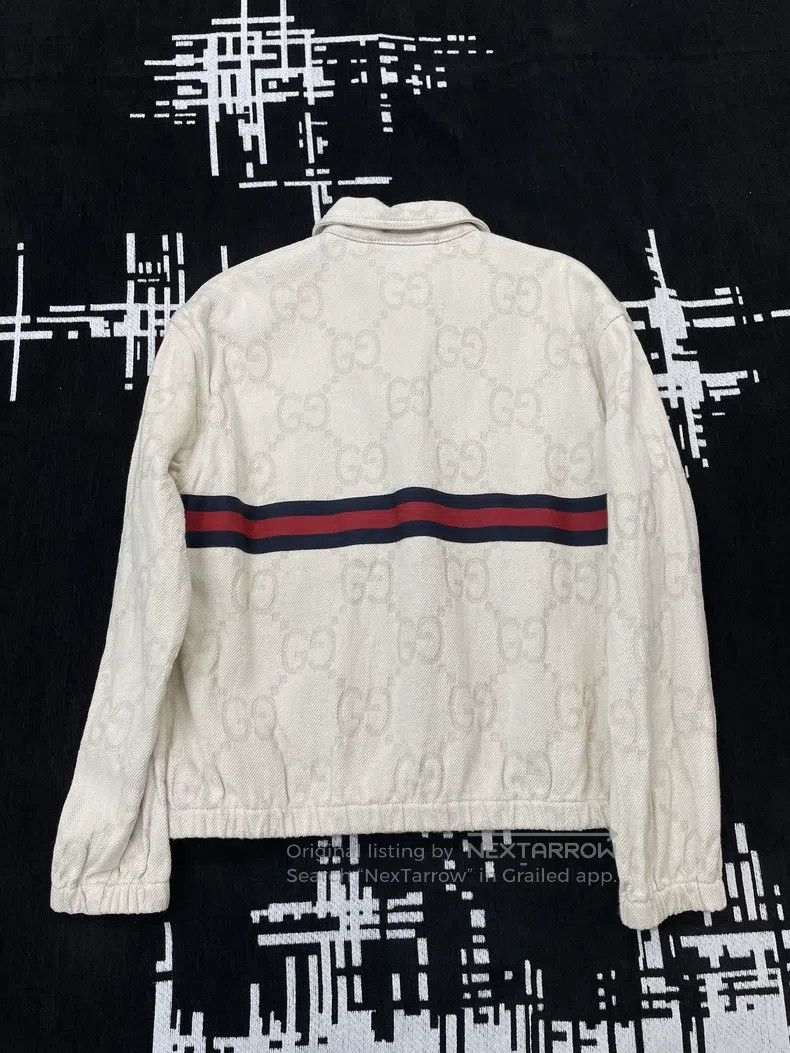Gucci Gucci White, red and blue striped stitching, full print, f Size US S / EU 44-46 / 1 - 3 Thumbnail