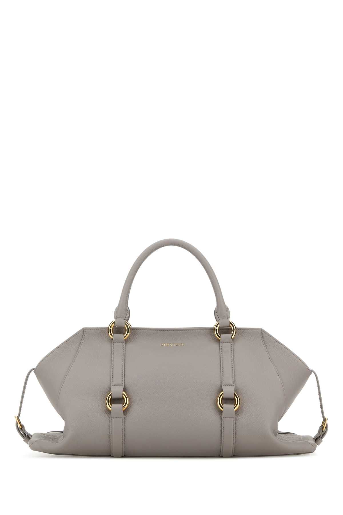 Alexander McQueen Grey Leather Medium Farringdon Handbag Size ONE SIZE - 1 Thumbnail