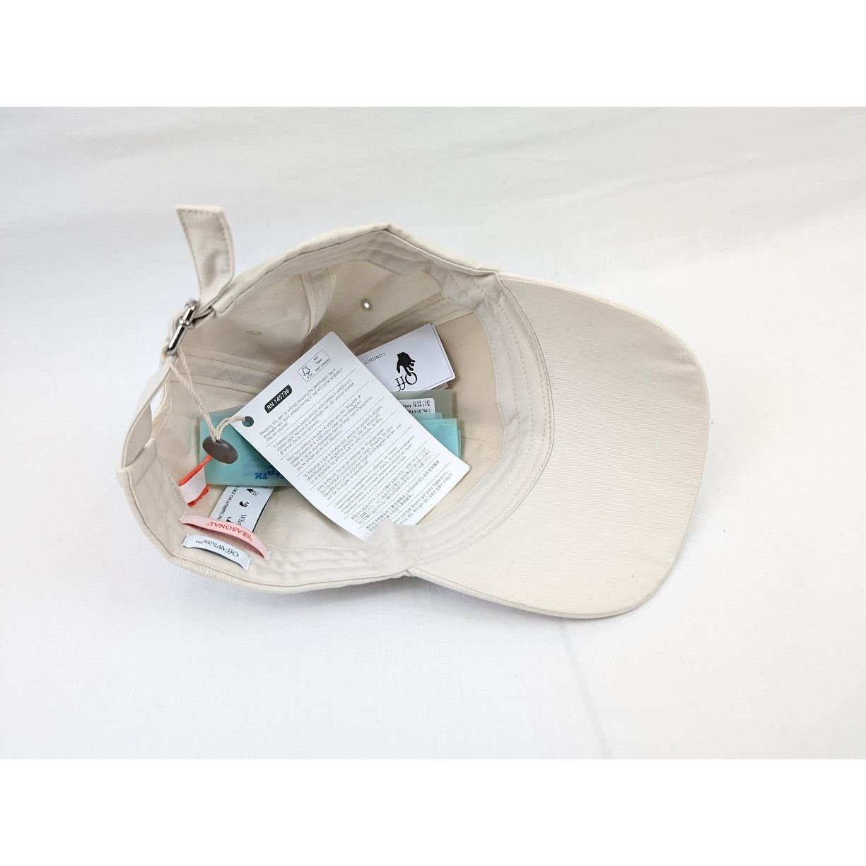 Off-White o1rshd1 Size: OS / Metal Bone Baseball Cap / Hat Light Blue Size ONE SIZE - 16 Thumbnail