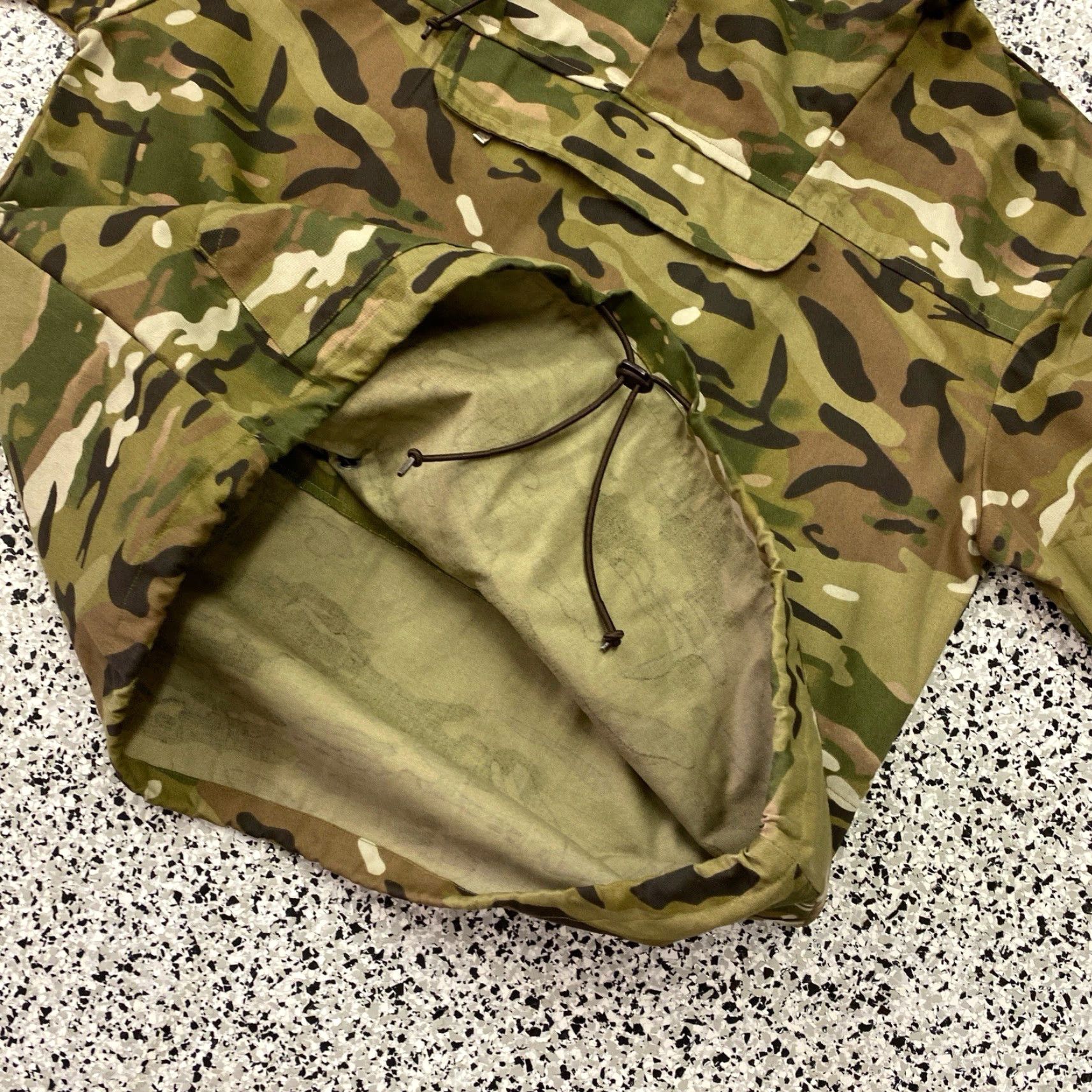 Olive Army Smock Military Style Anorak Pullover Olive Small Mens Jacket Size US S / EU 44-46 / 1 - 5 Thumbnail