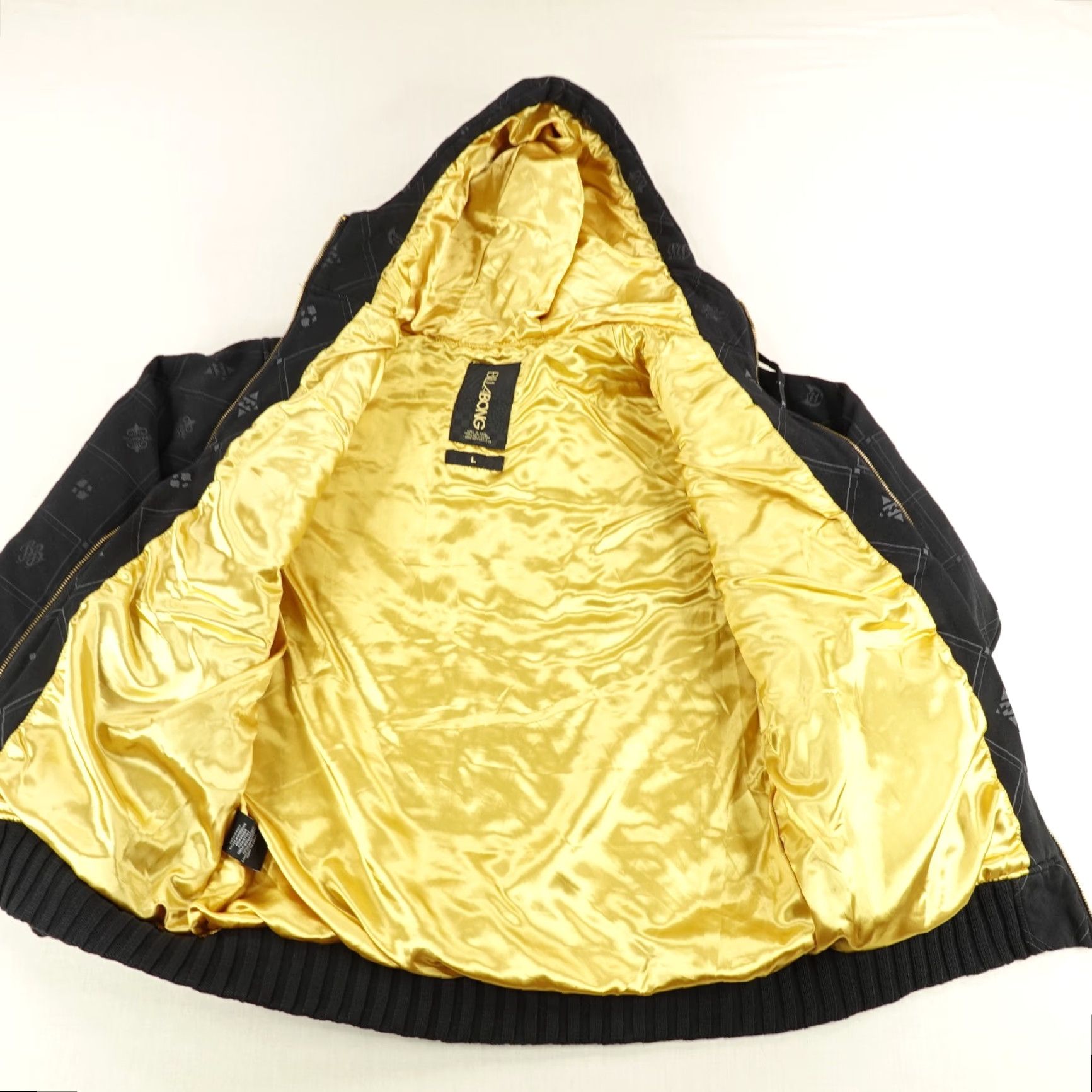 Billabong Vintage Billabong Jacket Mens Large Black Gold All Over Print AOP Hoodie Y2K Size US L / EU 52-54 / 3 - 5 Thumbnail
