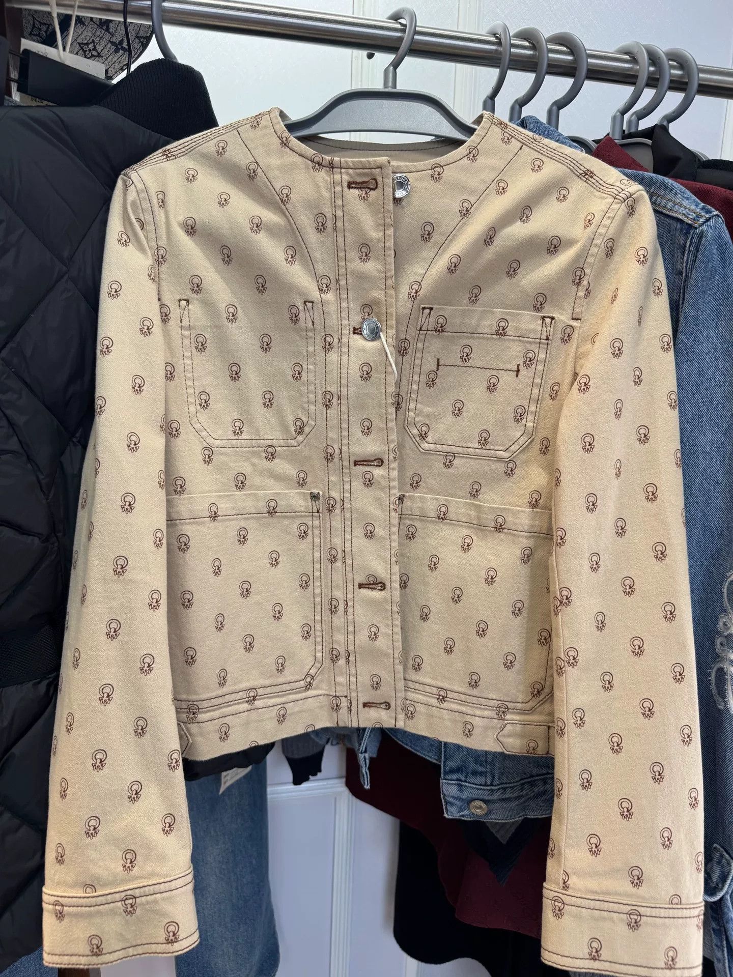 Hermes Hermes All-over Print Denim Jacket Size US M / EU 48-50 / 2 - 1 Thumbnail