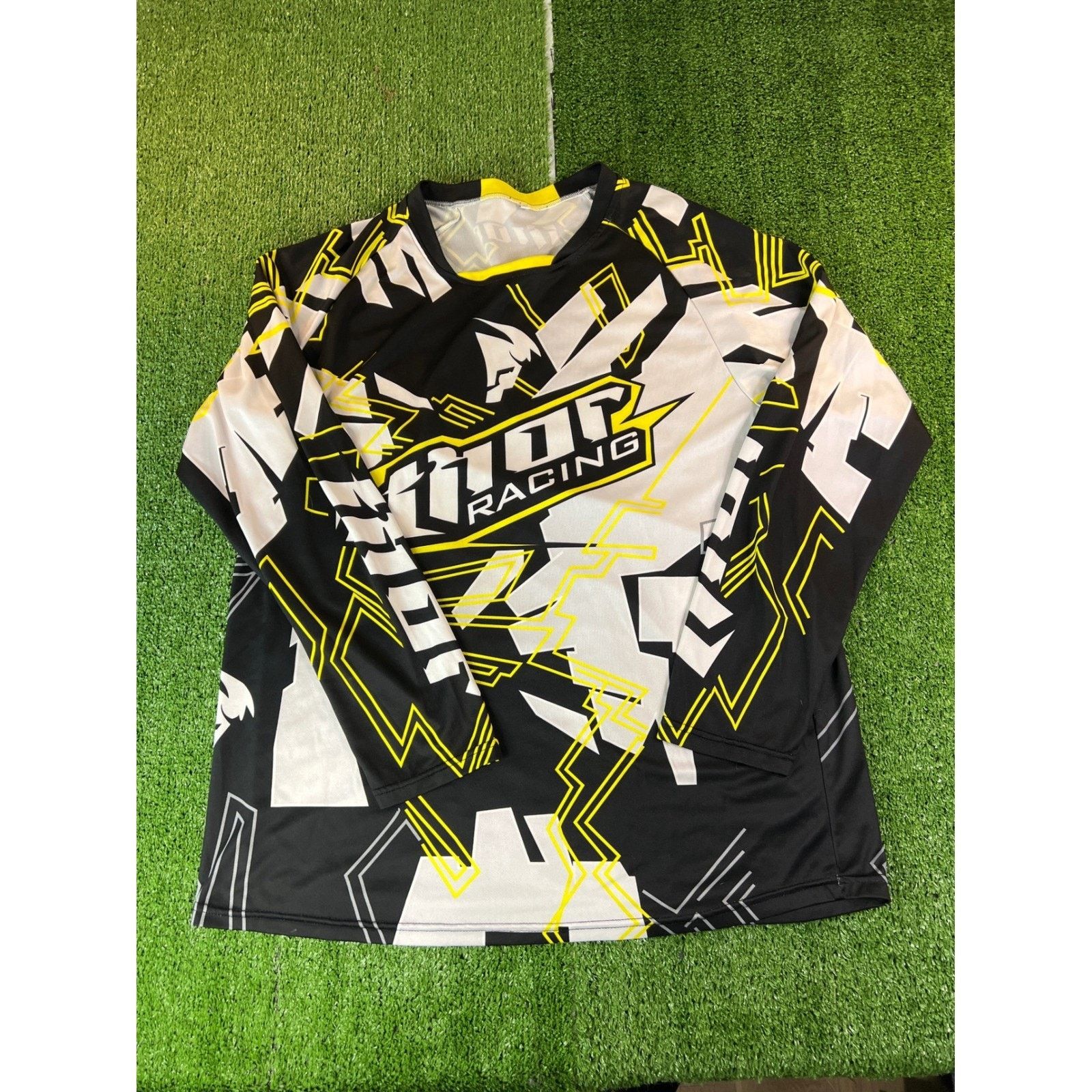 Fox Racing Thor Racing Long Sleeve Motocross Jersey Mens Black Fox XL Size US XL / EU 56 / 4 - 1 Thumbnail