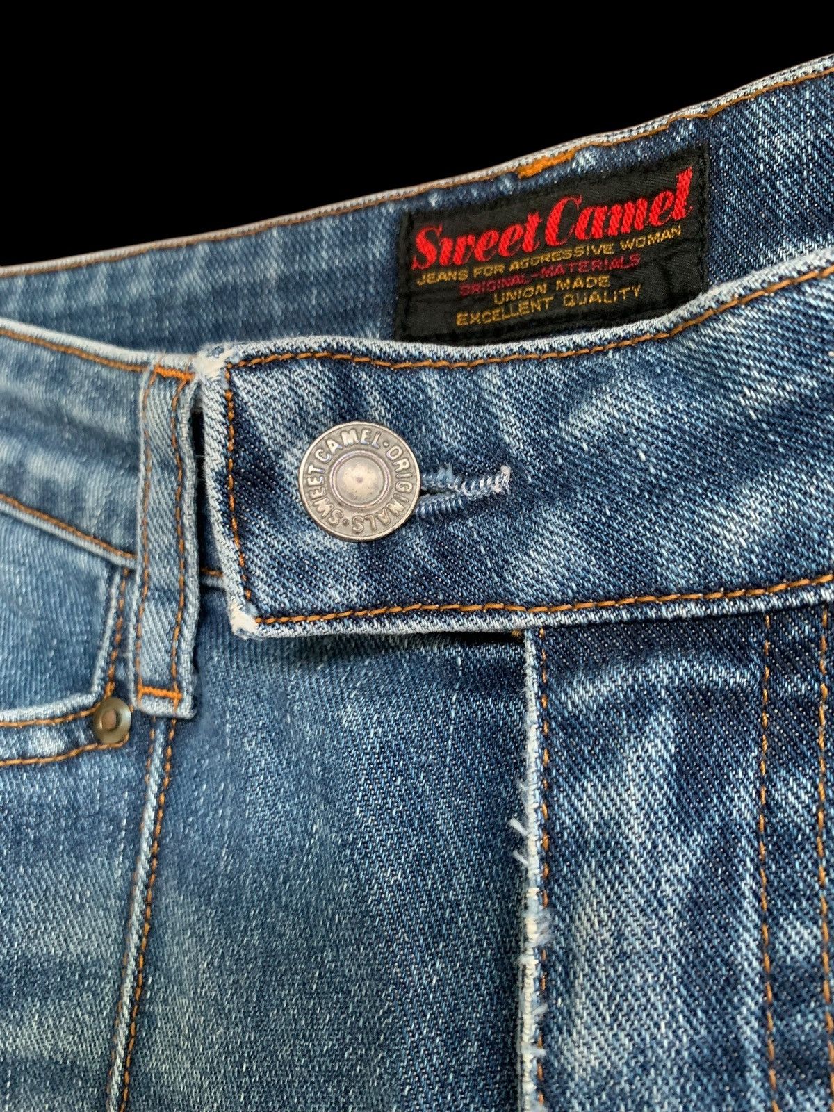 Japanese Brand Sweet Camel Jeans Flare Cut Size 28" / US 6 / IT 42 - 8 Thumbnail