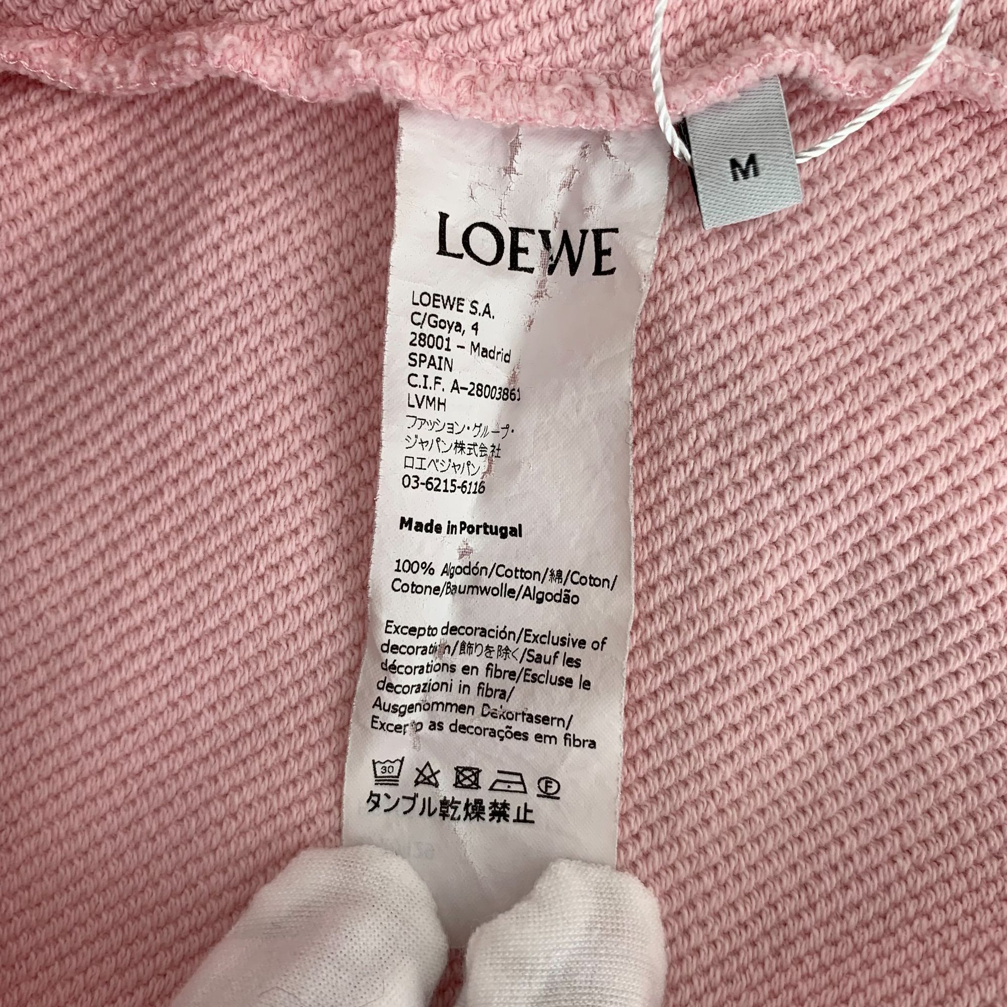 Loewe Loewe Paulas Ibiza Pink Cotton Sweatshirt M Long Sleeve Roun Size M / US 6-8 / IT 42-44 - 5 Thumbnail