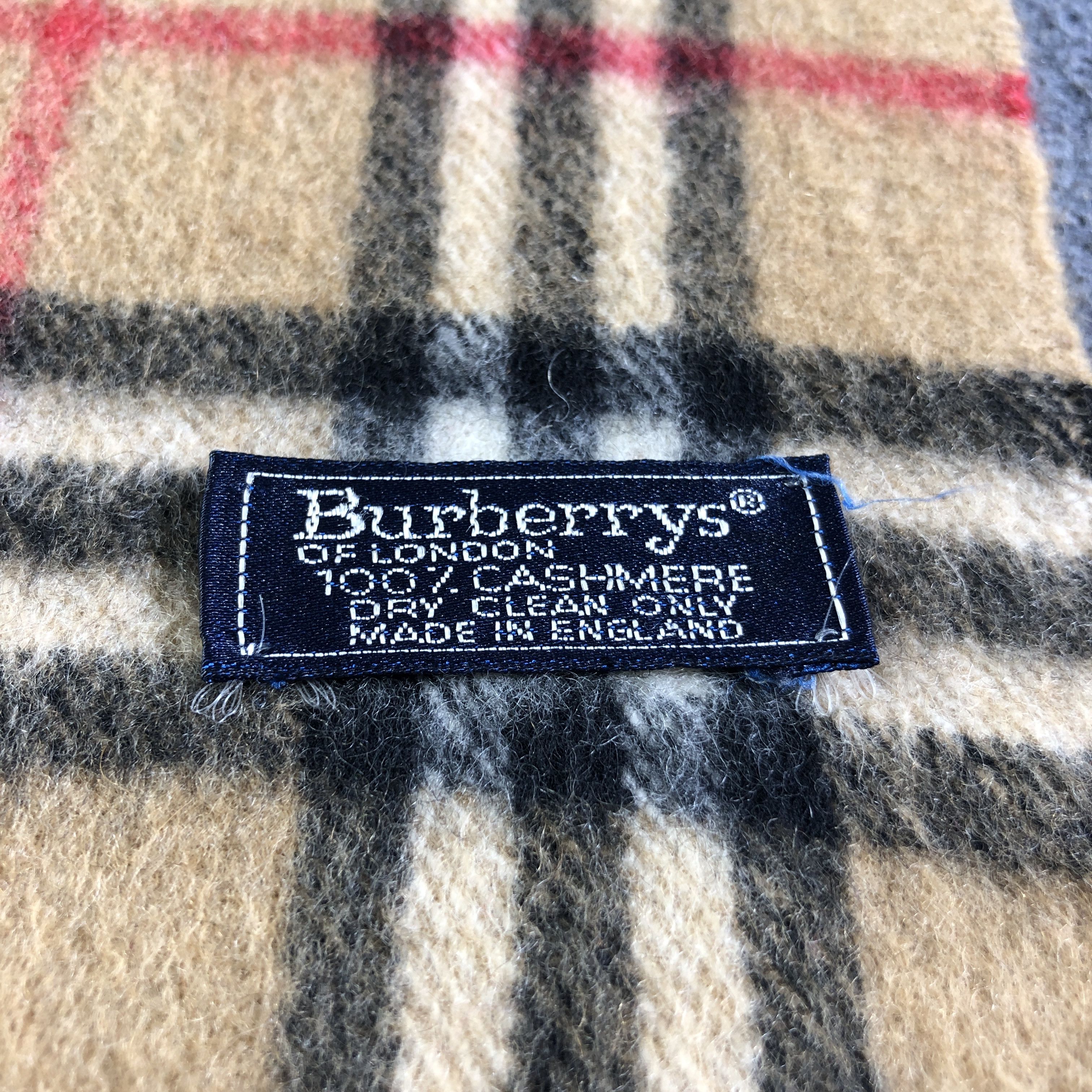 Burberry Burberrys Tan Nova Check Cashmere Scarf Muffler V2640 Size ONE SIZE - 4 Thumbnail