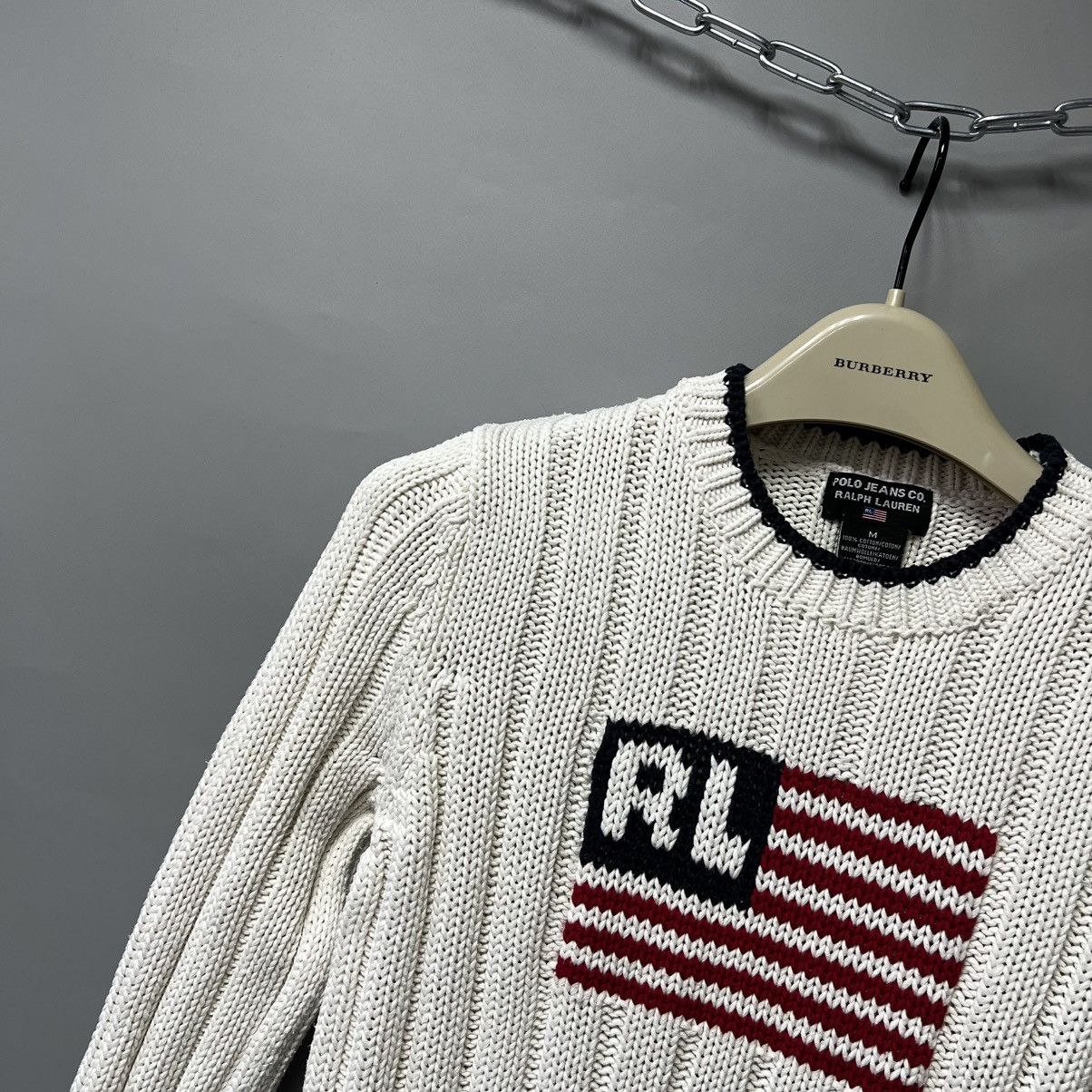 Polo Ralph Lauren 🇺🇸 Polo Ralph Lauren US Flag Sweater Vintage y2k woman’s Size M / US 6-8 / IT 42-44 - 4 Thumbnail