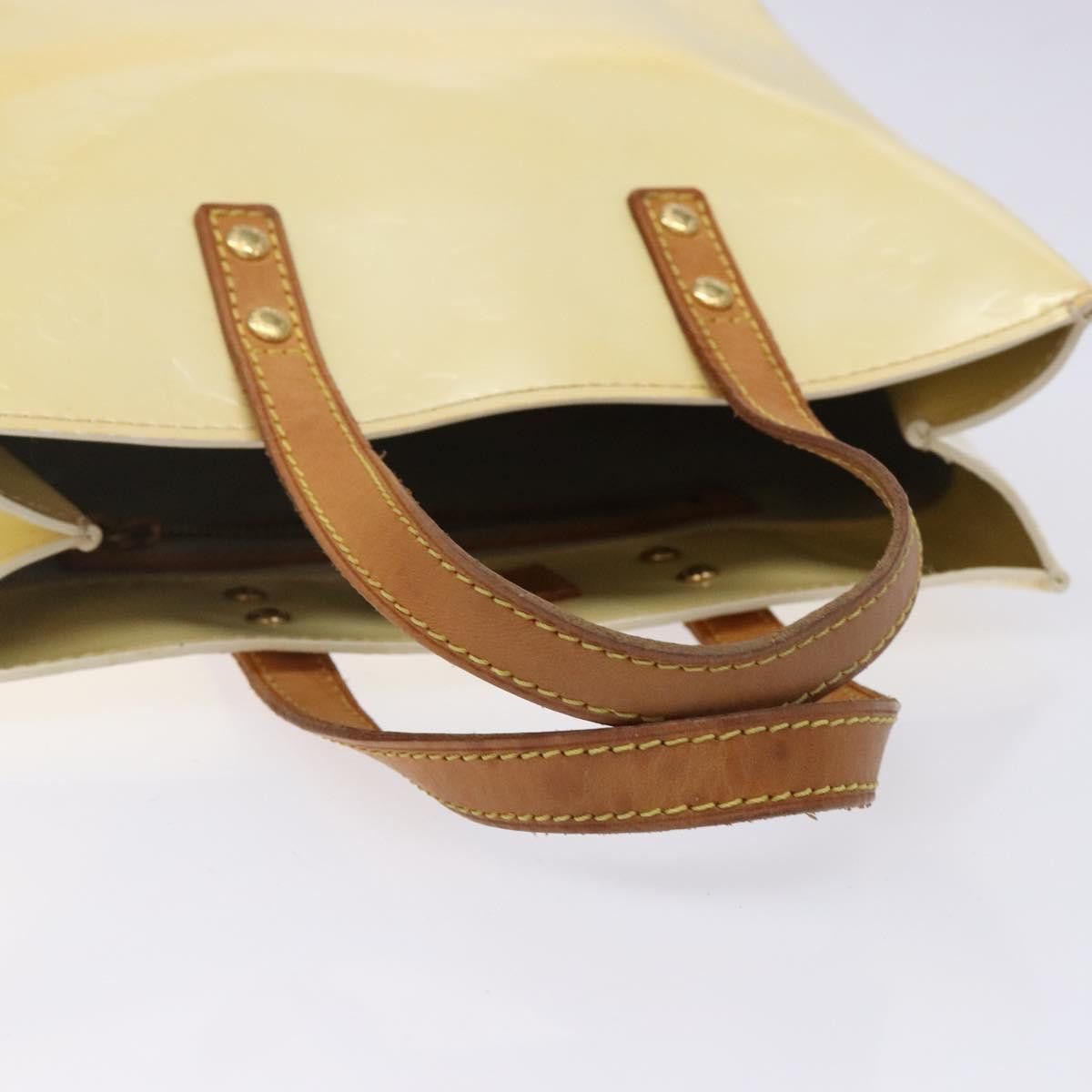 Louis Vuitton LOUIS VUITTON Monogram Vernis Reade PM Hand Bag Perle M91336 Size ONE SIZE - 7 Thumbnail